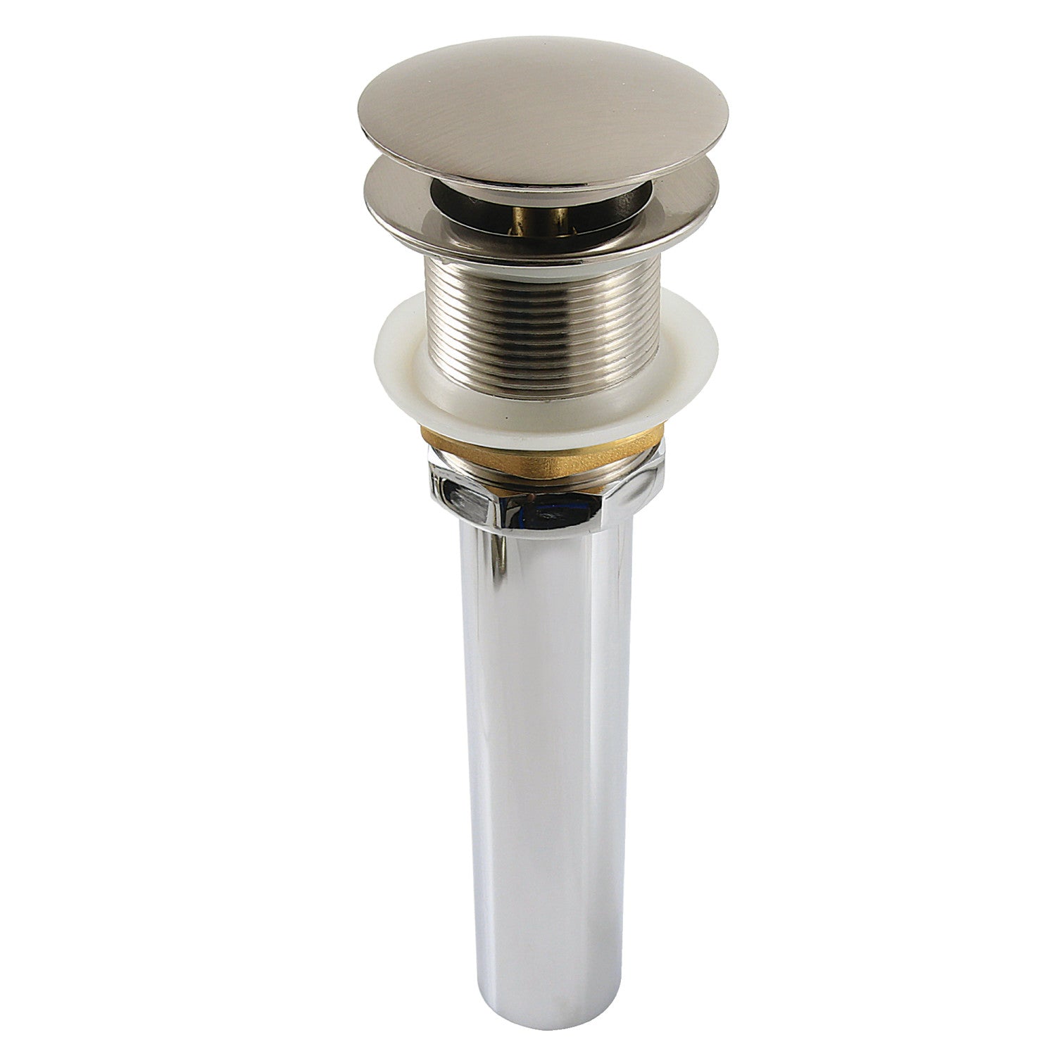 Kingston Sona GCL112BN - Trimscape Brass Pop Up Drain for Cast Iron Utility Sink, Brushed Nickel