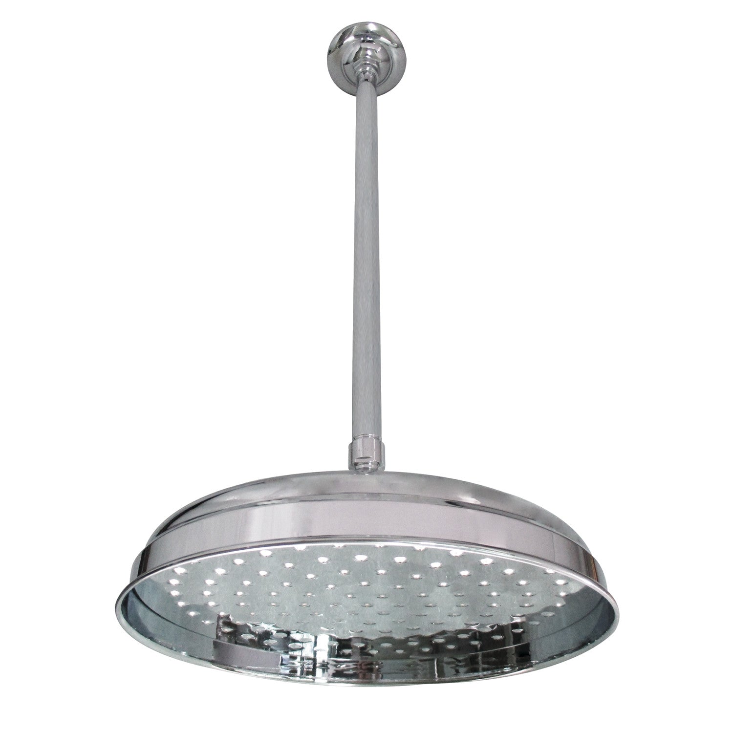 Kingston Heirloom K225K21 - Trimscape 10-Inch Tête de douche ronde en laiton avec bras de douche monté au plafond 17, chrome poli