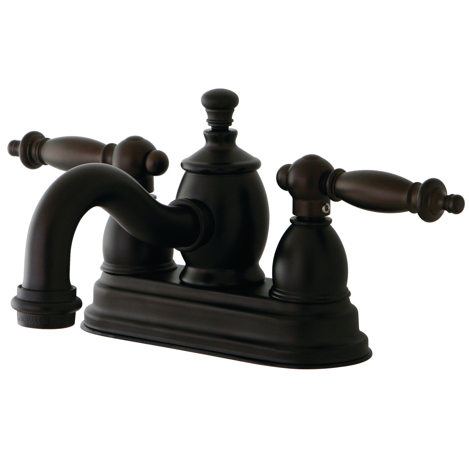 Kingston Heirloom KS7105TL - Templeton Double-Handle 3 trous montage sur plage 4-Inch Centerset Robinet de salle de bains avec laiton à tirette, bronze frotté à l'huile