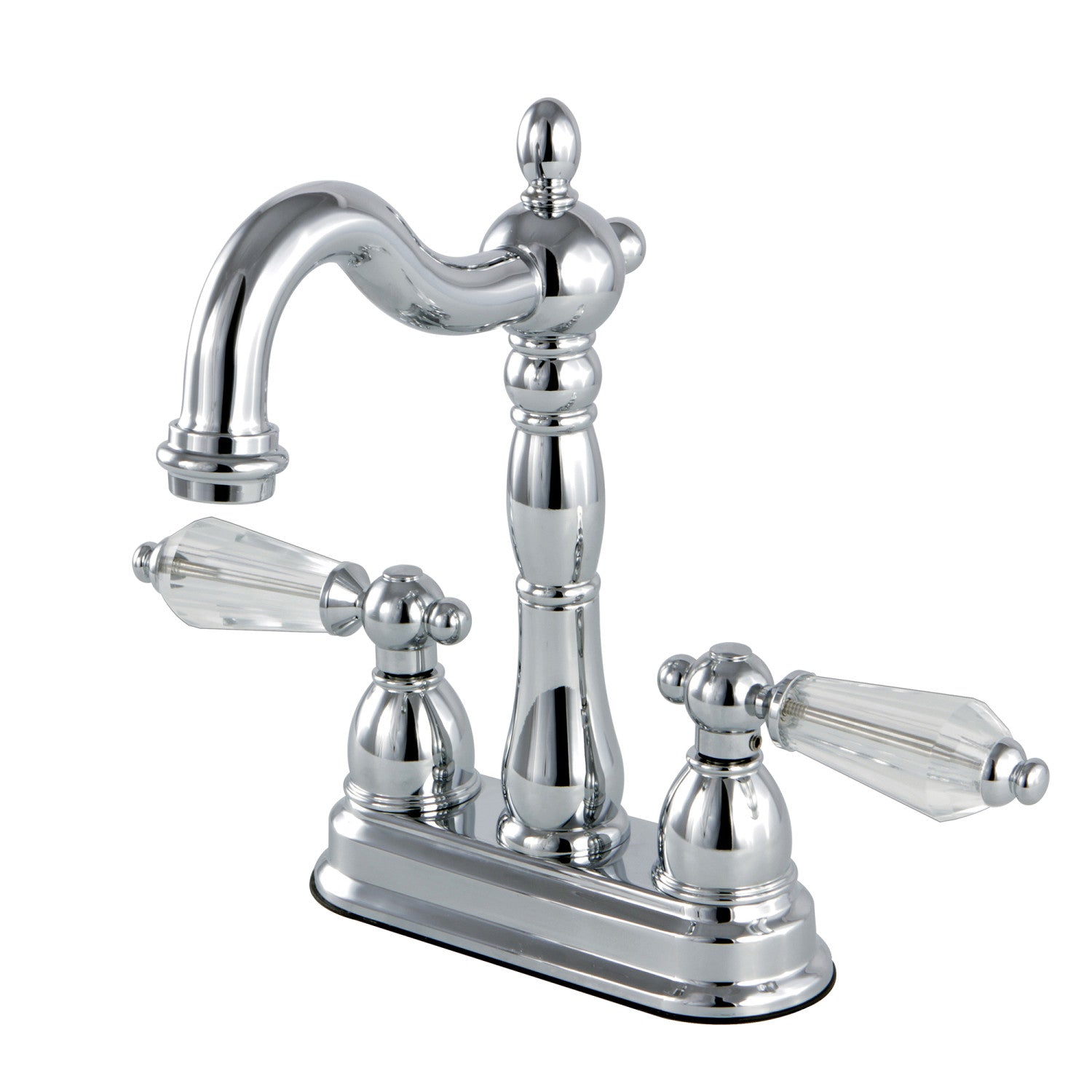 Kingston Heirloom KB1491WLL - Wilshire Robinet de barre de montage à deux poignées 2 trous, chrome poli