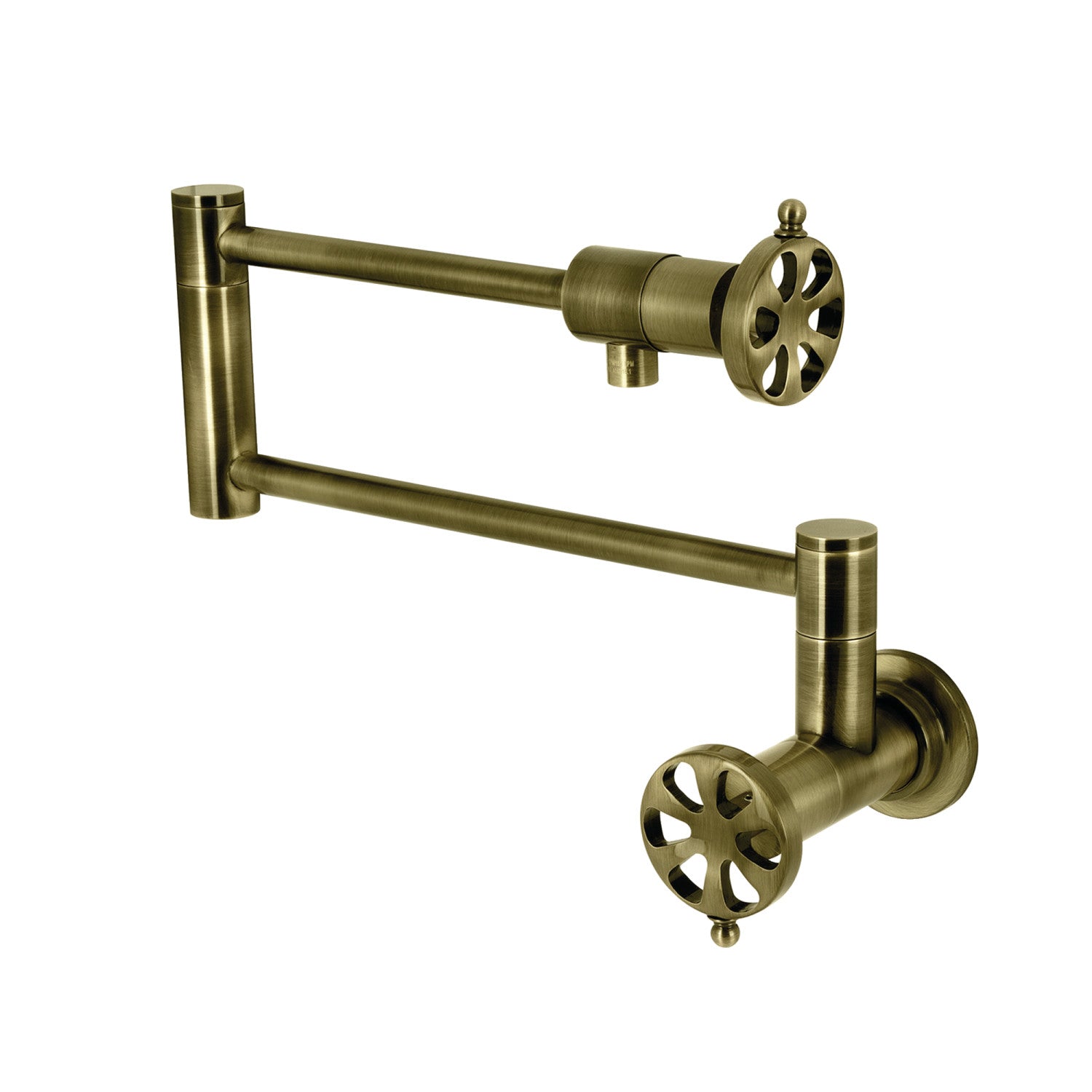 Kingston Sona KS4103RX - Robinet de remplissage de pot de montage mural Belknap 1 trou, laiton antique