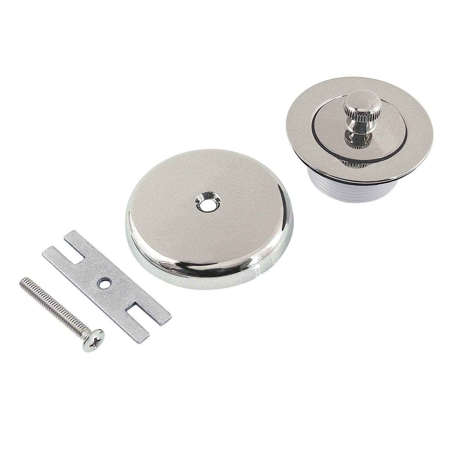 Kingston Heirloom DLT5301A6 - Trimscape Zinc Alloy Lift and Turn Tub Drain Conversion Kit, Polished Nickel