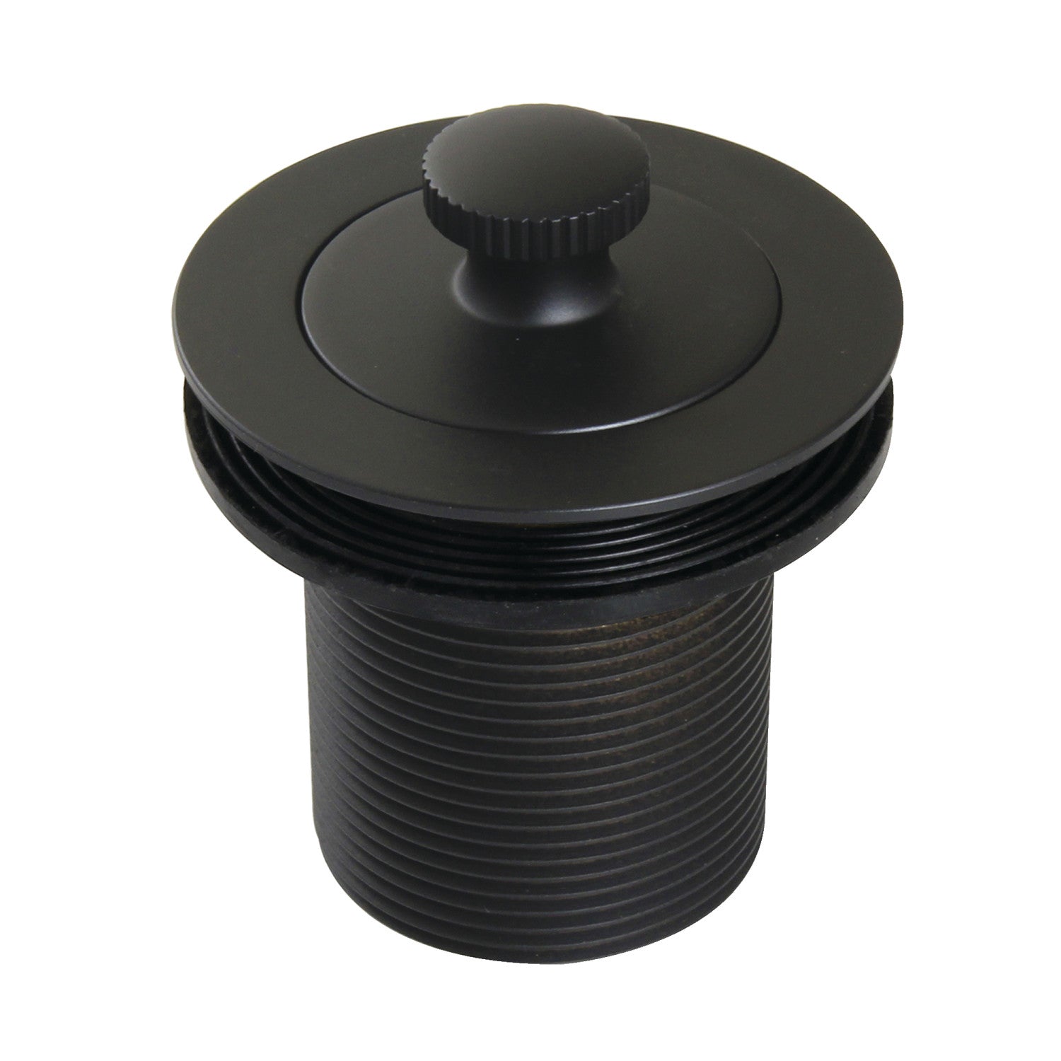 Kingston Heirloom DLT20MB - Made To Match 1-1/2-Inch Lift and Turn Tub Drain with 2-Inch Body Thread, Matte Black