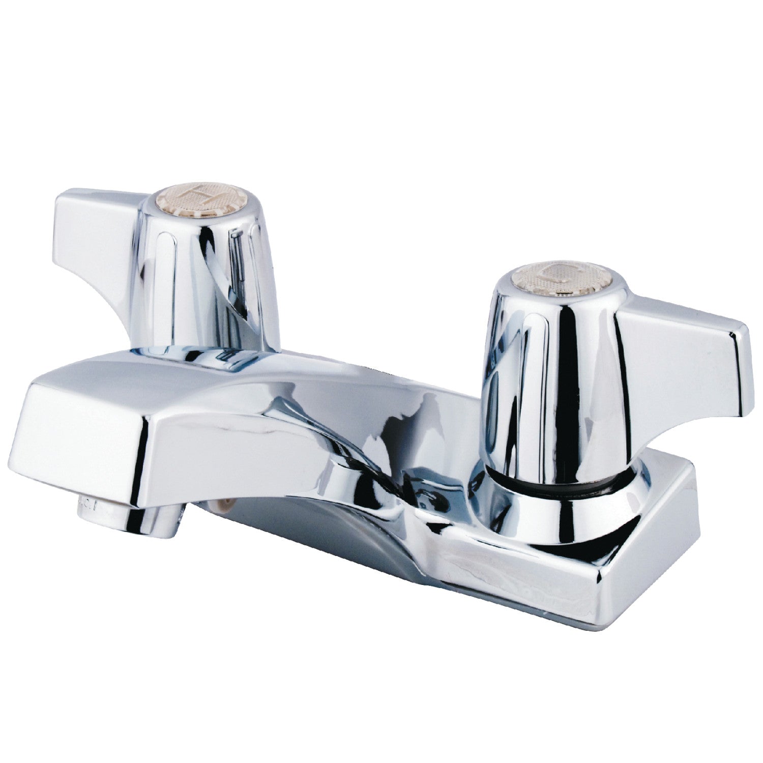 Kingston Columbia GKB100LP Double-Handle 3 trous montage sur plage 4-Inch Centerset Robinet de salle de bains, Chrome poli