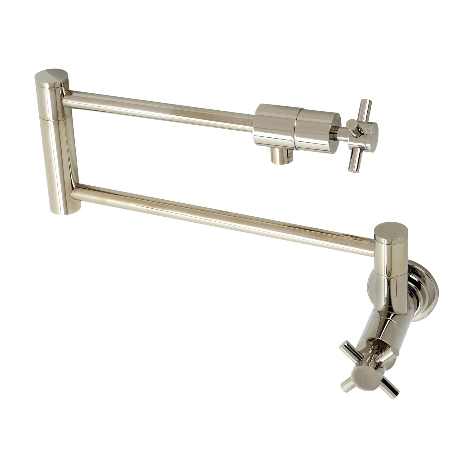 Kingston Sona KS4106DX - Concord 1 trou Robinet de remplissage de pot de montage mural, nickel poli