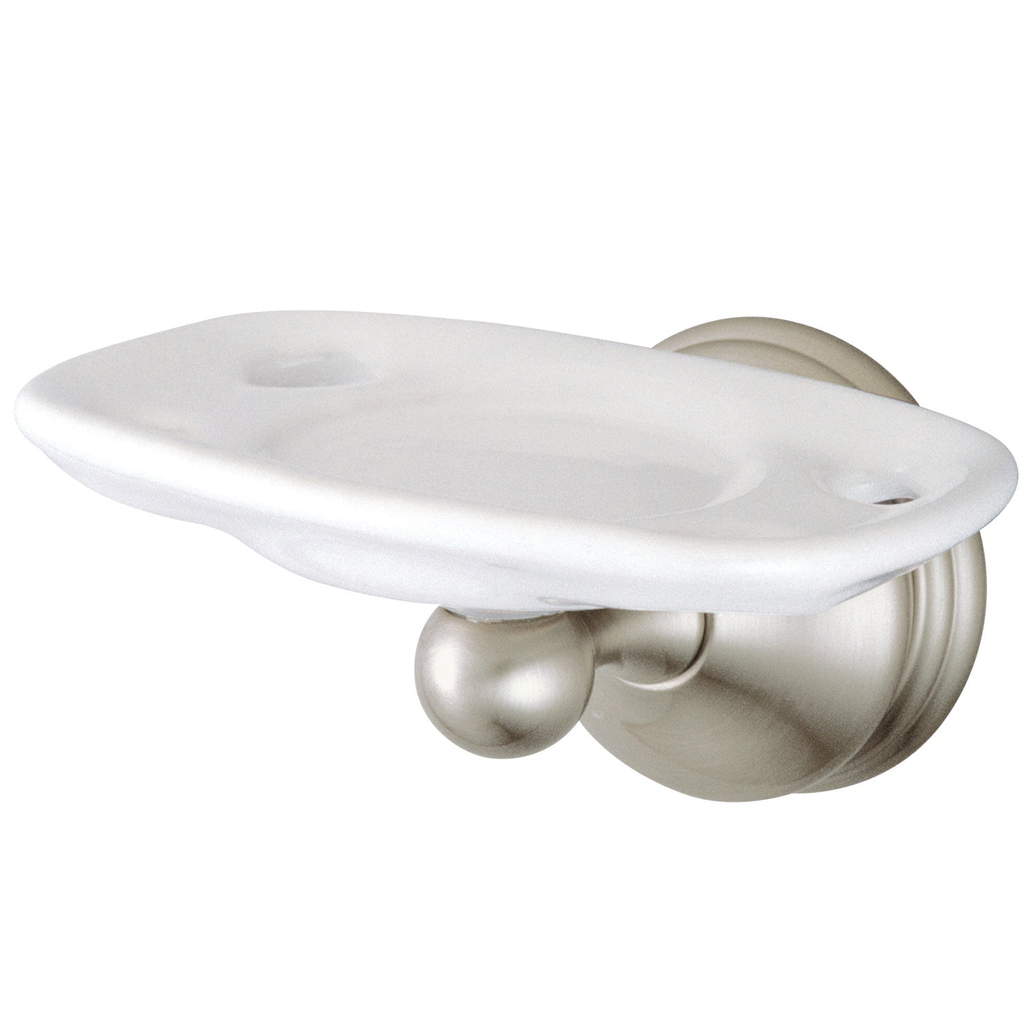 Kingston Heirloom BA1166SN - Brosse à dents et support de gobelet Vintage, Nickel brossé