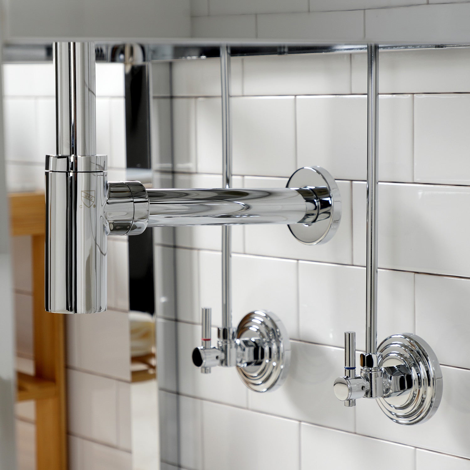 Kingston Sona CC53301DLTRMK1 - Trimscape Modern Plumbing Sink Trim Kit with Bottle Trap and Drain (No Overflow), Polished Chrome