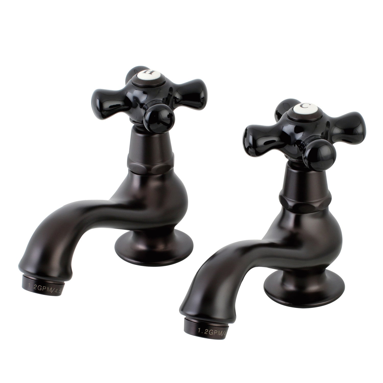 Kingston Heirloom KS1105PKX - Robinet de robinet de lavabo de pont à deux poignées, bronze frotté à l'huile
