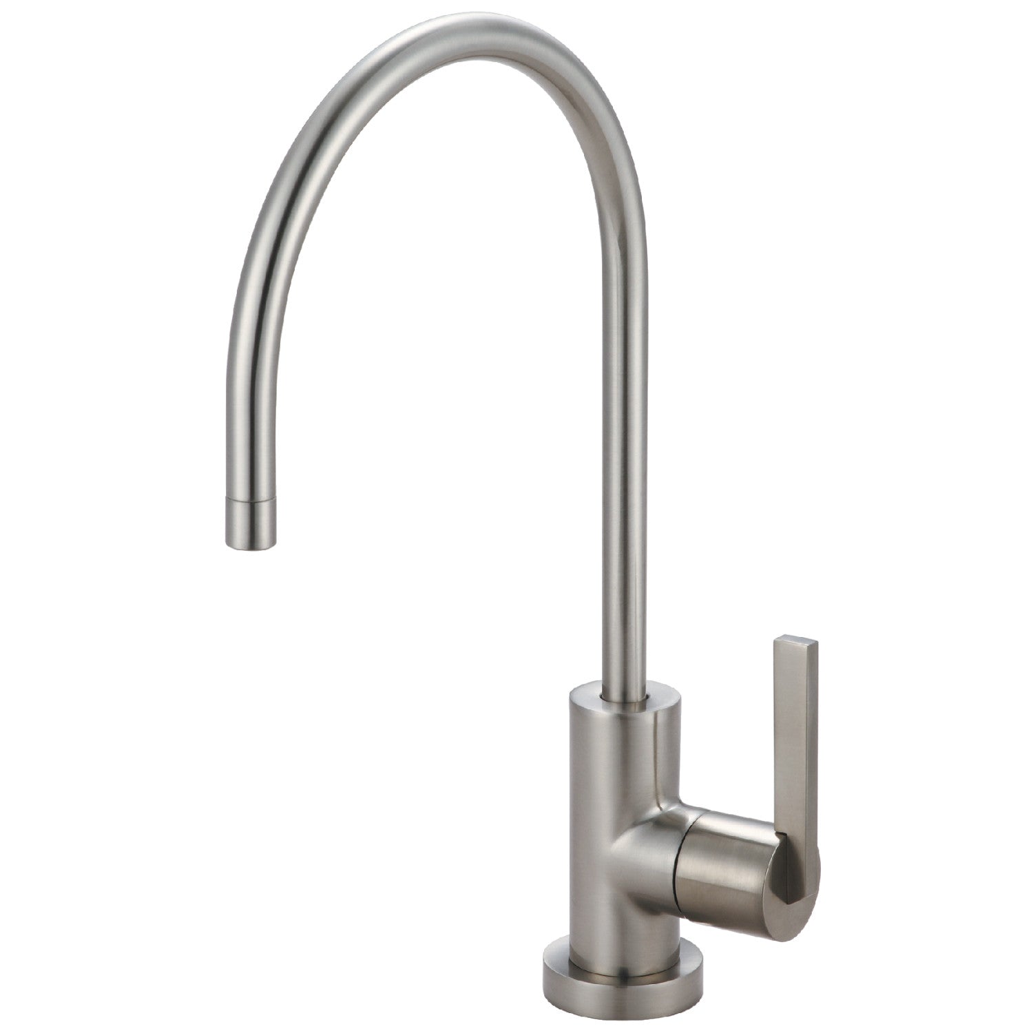 Kingston Sona KS8198CTL - Continental Single-Handle 1-Hole Deck Mount Water Filtration Faucet, Brushed Nickel