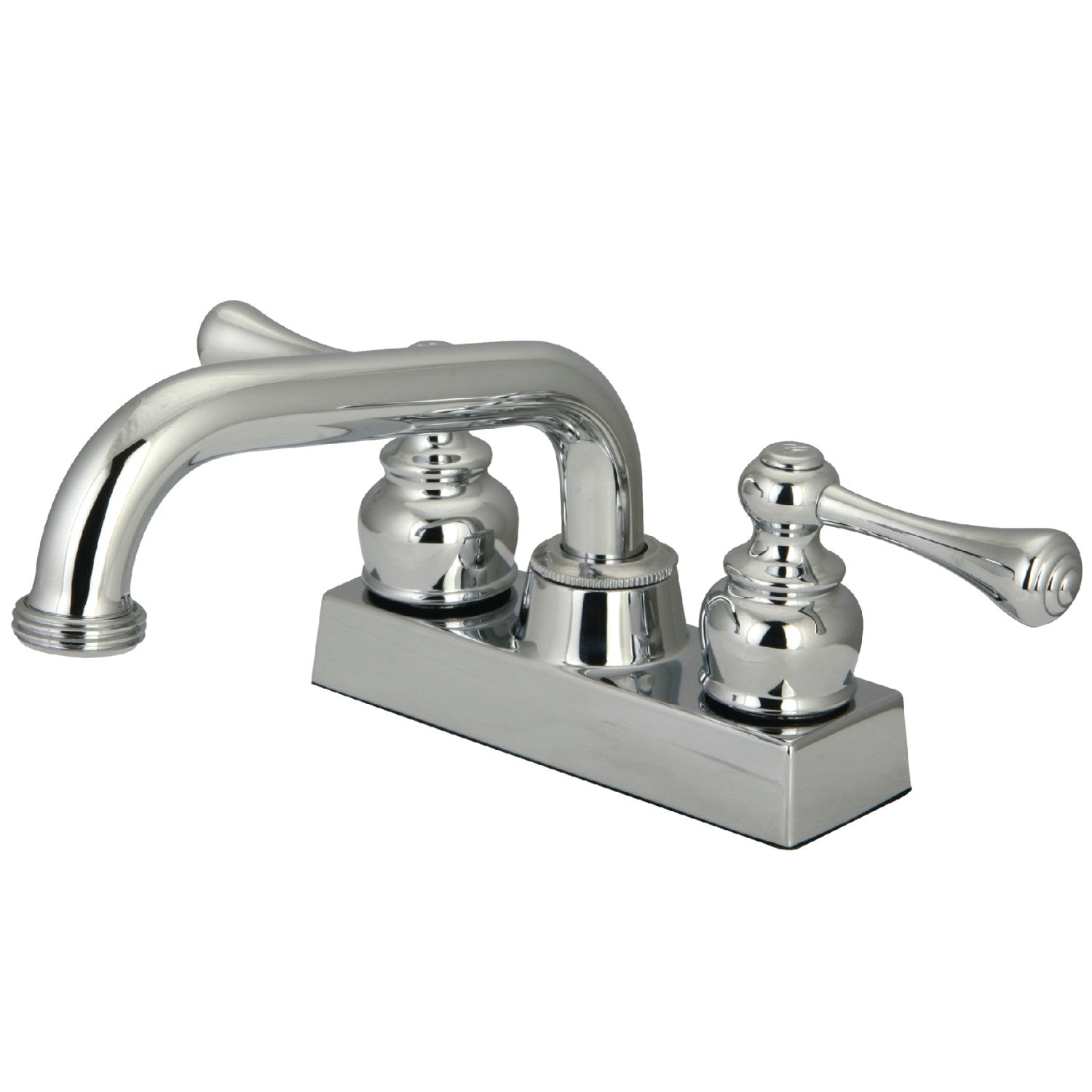Kingston Tulare KB2471BL Robinet de blanchisserie à double poignée 2 trous, chrome poli