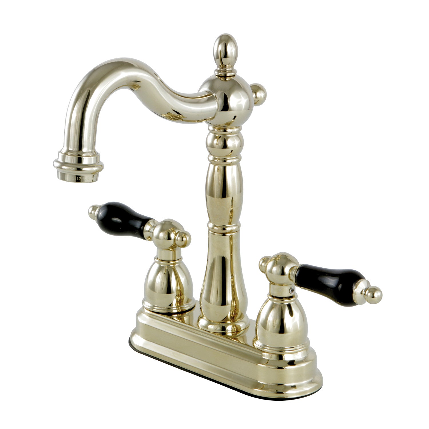 Kingston Heirloom KB1492PKL - Robinet de bar à deux poignées 2 trous, laiton poli
