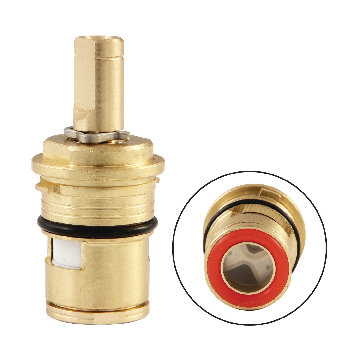 Kingston KC1000H D-Type Ceramic Cartridge-Hot for KC Series Faucets, Bathroom Faucets, Kitchen Faucets, and Tub Fillers, Rough