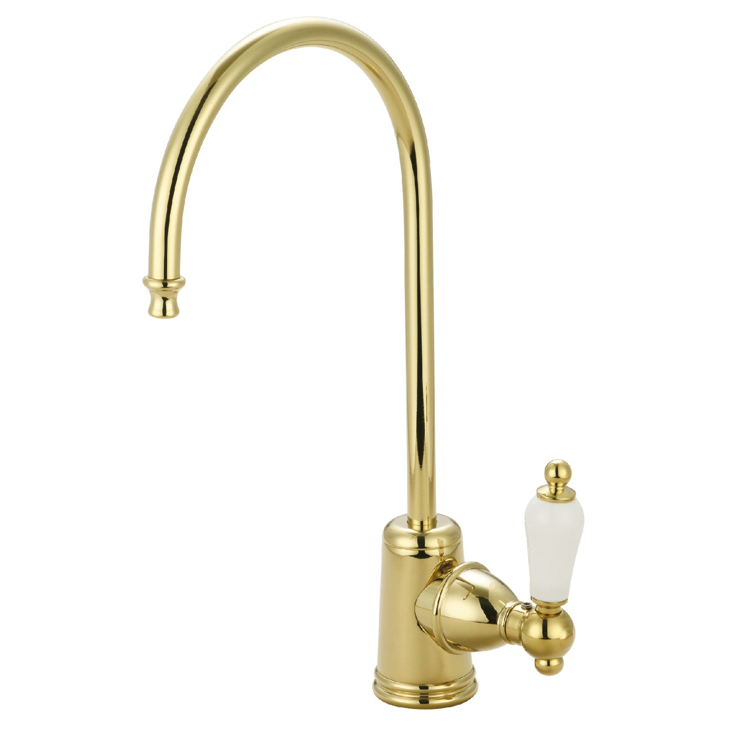 Kingston Heirloom KS7192PL - Robinet de filtration d'eau victorien à une poignée 1 trou montage sur plage, laiton poli