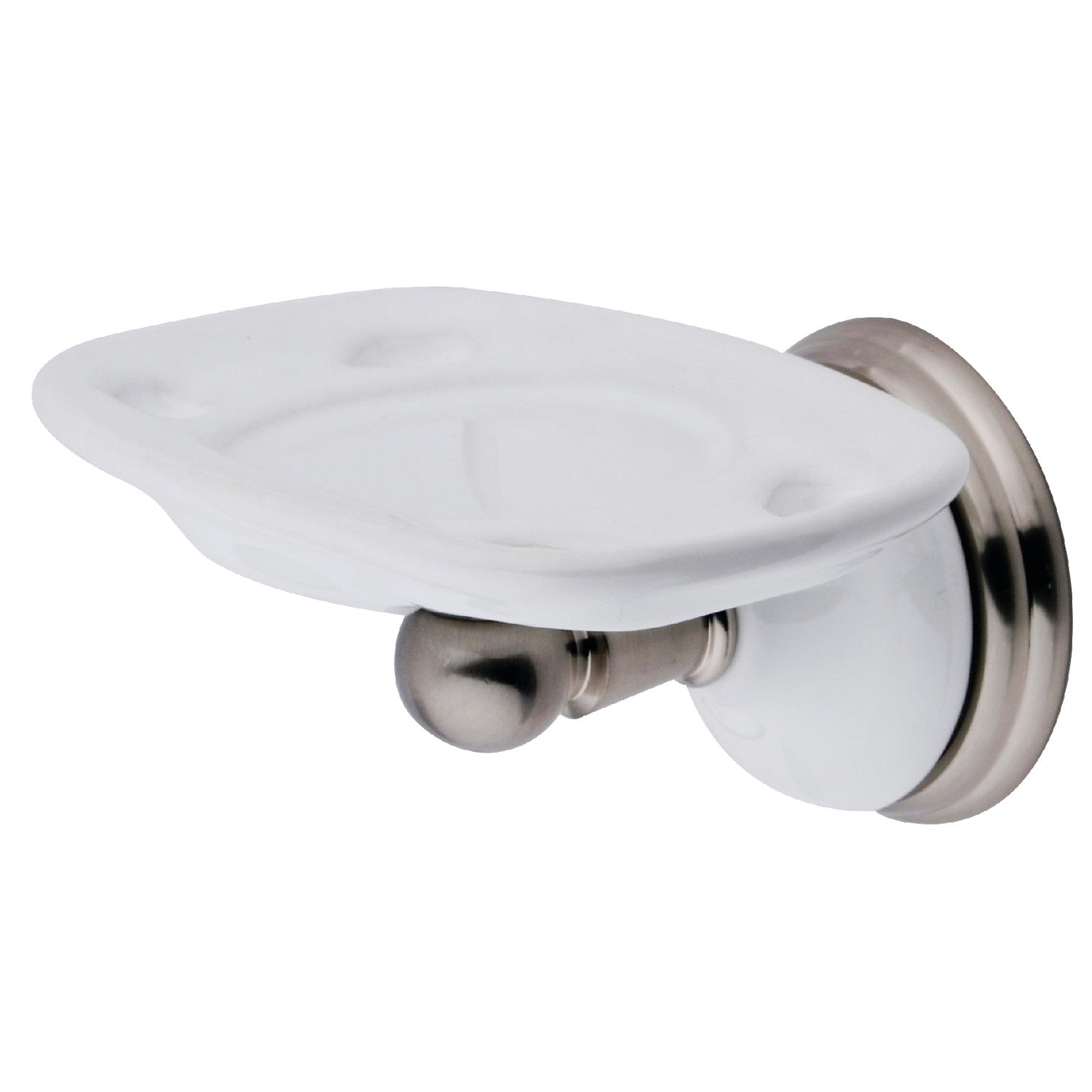 Kingston Heirloom BA1116SN - Brosse à dents victorienne et support de gobelet, nickel brossé