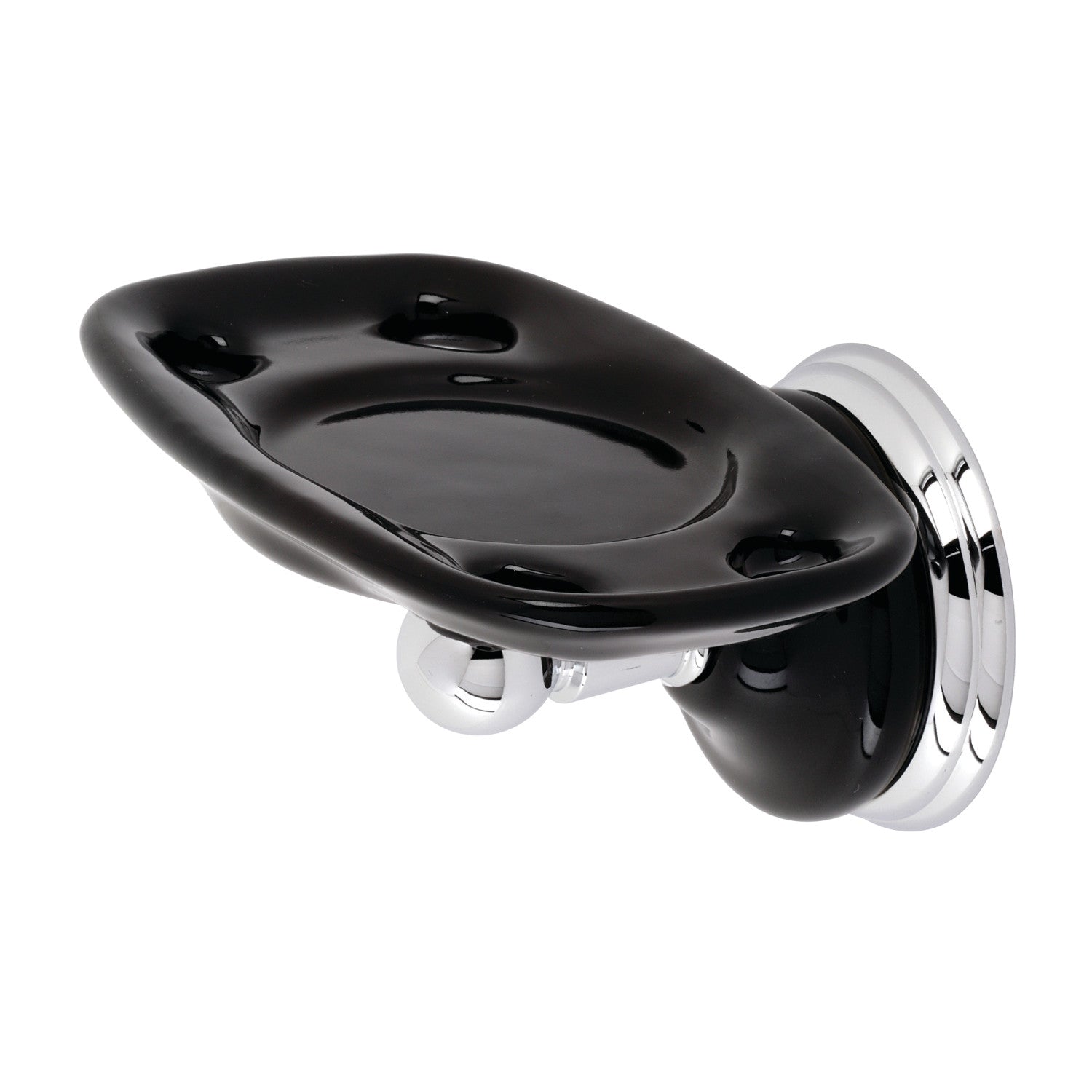 Kingston Heirloom BA9116C - Brosse à dents et support de gobelet Water Onyx, Chrome poli