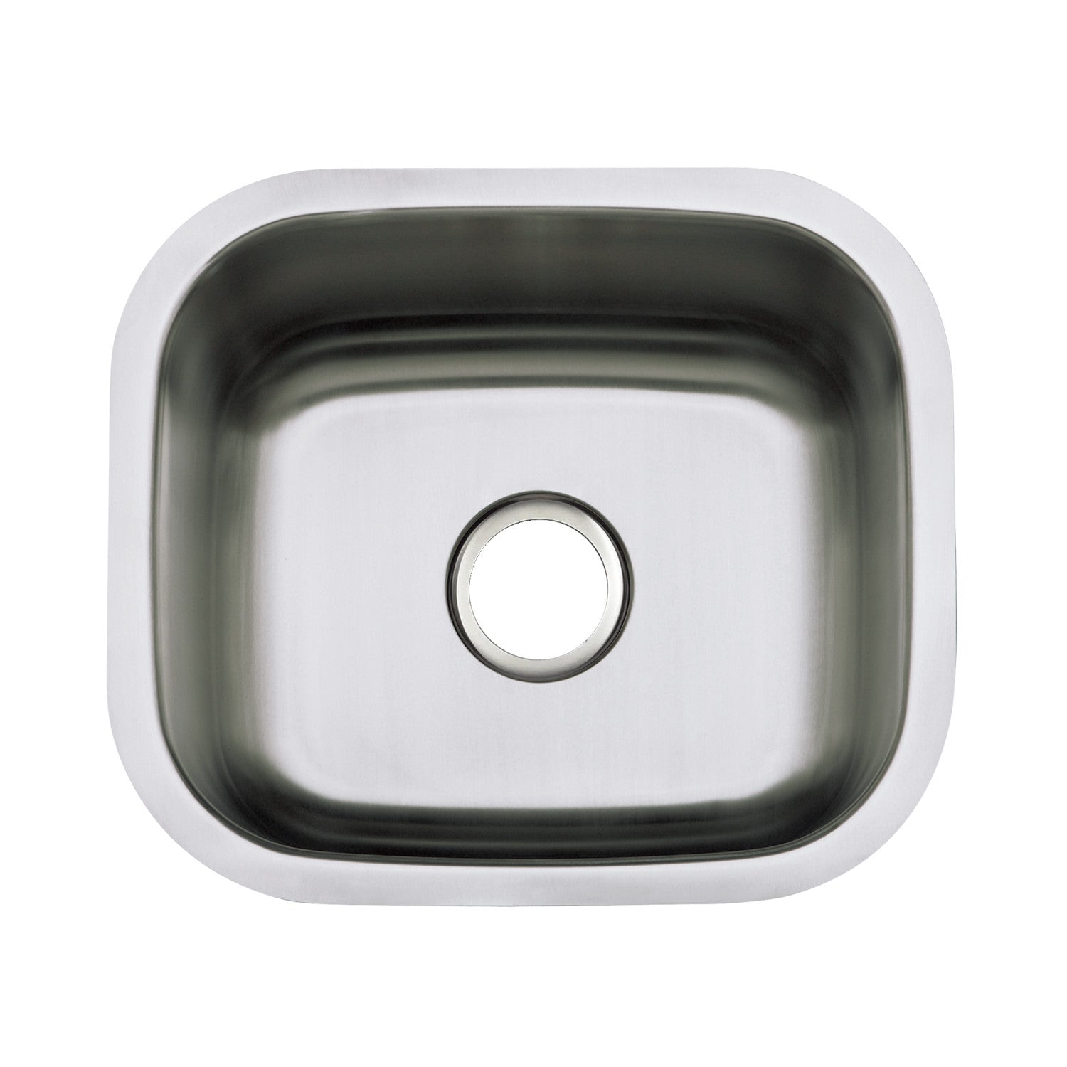 Kingston Country KU14167BN 18-Inch Stainless Steel Single Bowl Undermount Kitchen Sink, Brushed Stainless Steel