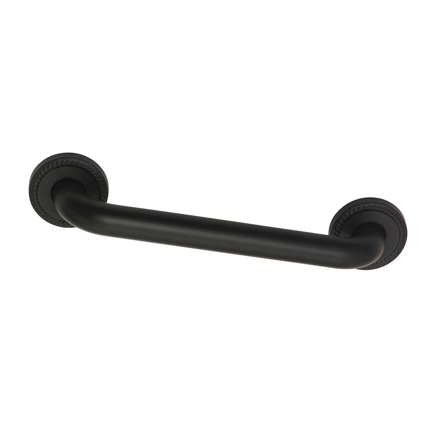 Kingston Heirloom DR814120 - Laurel 12-Inch x 1-1/4-Inch O.D. Brass ADA Grab Bar, Matte Black