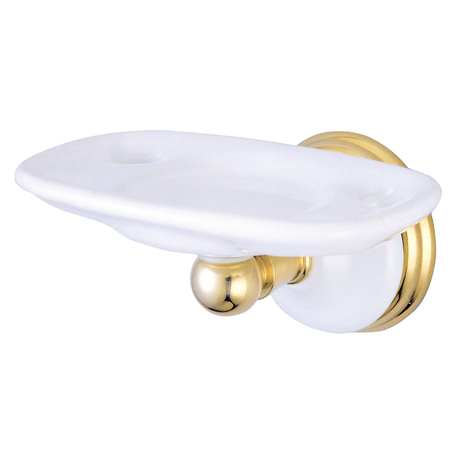 Kingston Heirloom BA1116PB - Brosse à dents victorienne et support de gobelet, laiton poli