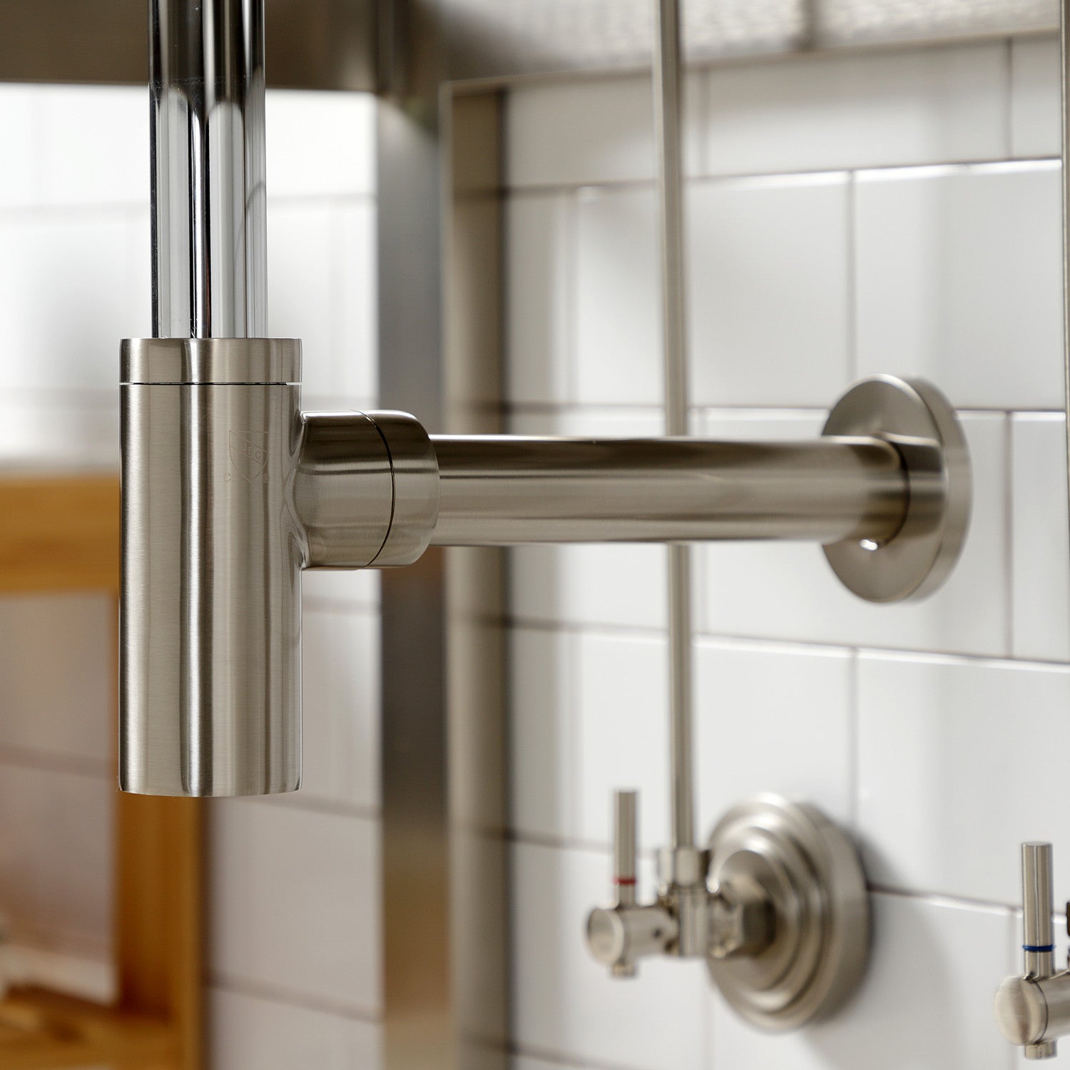 Kingston Sona CC53308DLTRMK2 - Trimscape Modern Plumbing Sink Trim Kit with Bottle Trap and Overflow Drain, Brushed Nickel