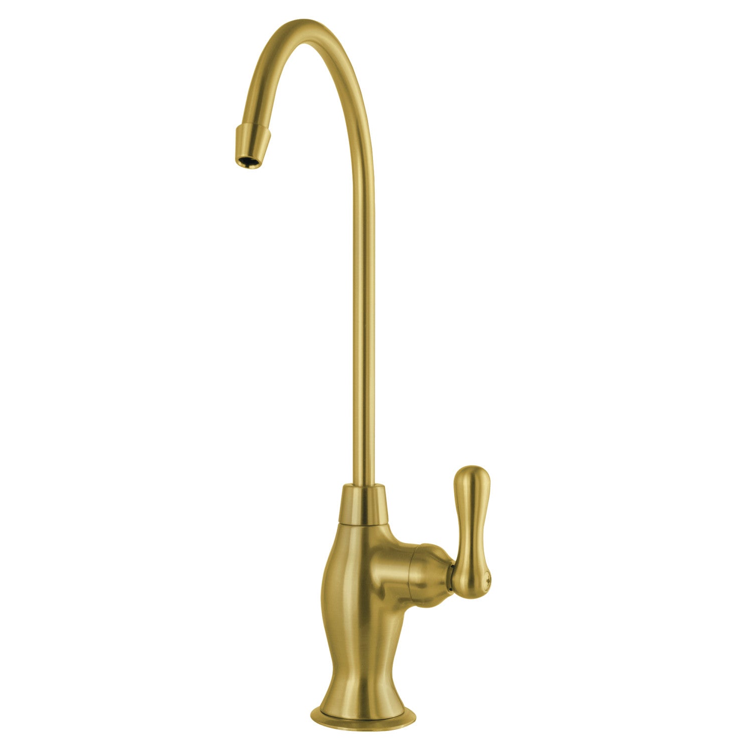 Kingston Heirloom KSAG3197AL - Restoration Single-Handle 1-Hole Deck Mount Water Filtration Faucet, Brushed Brass