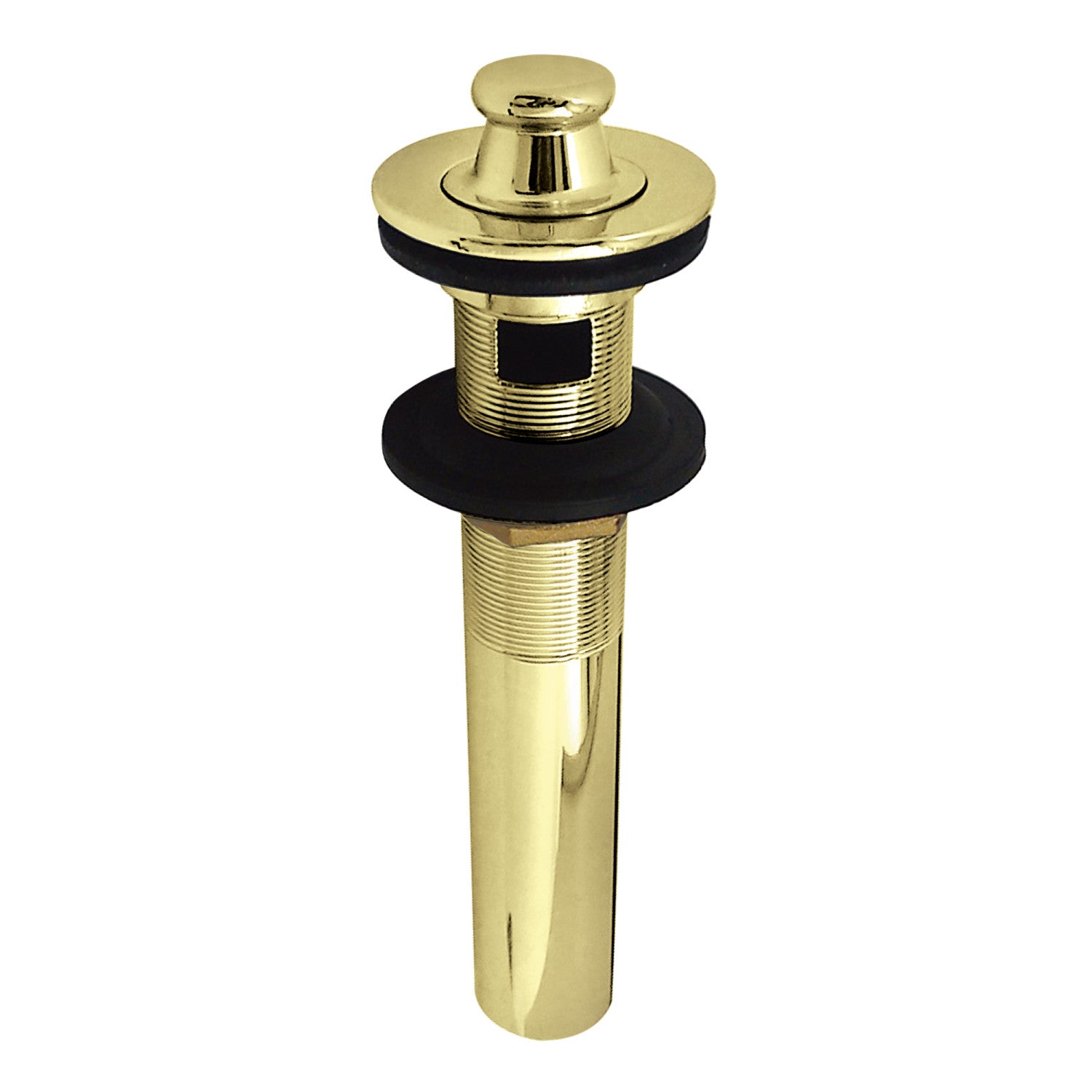Kingston Heirloom KB3002 - Fauceture Brass Lift and Turn Bathroom Sink Drain with Overflow, 17 Gauge, Polished Brass