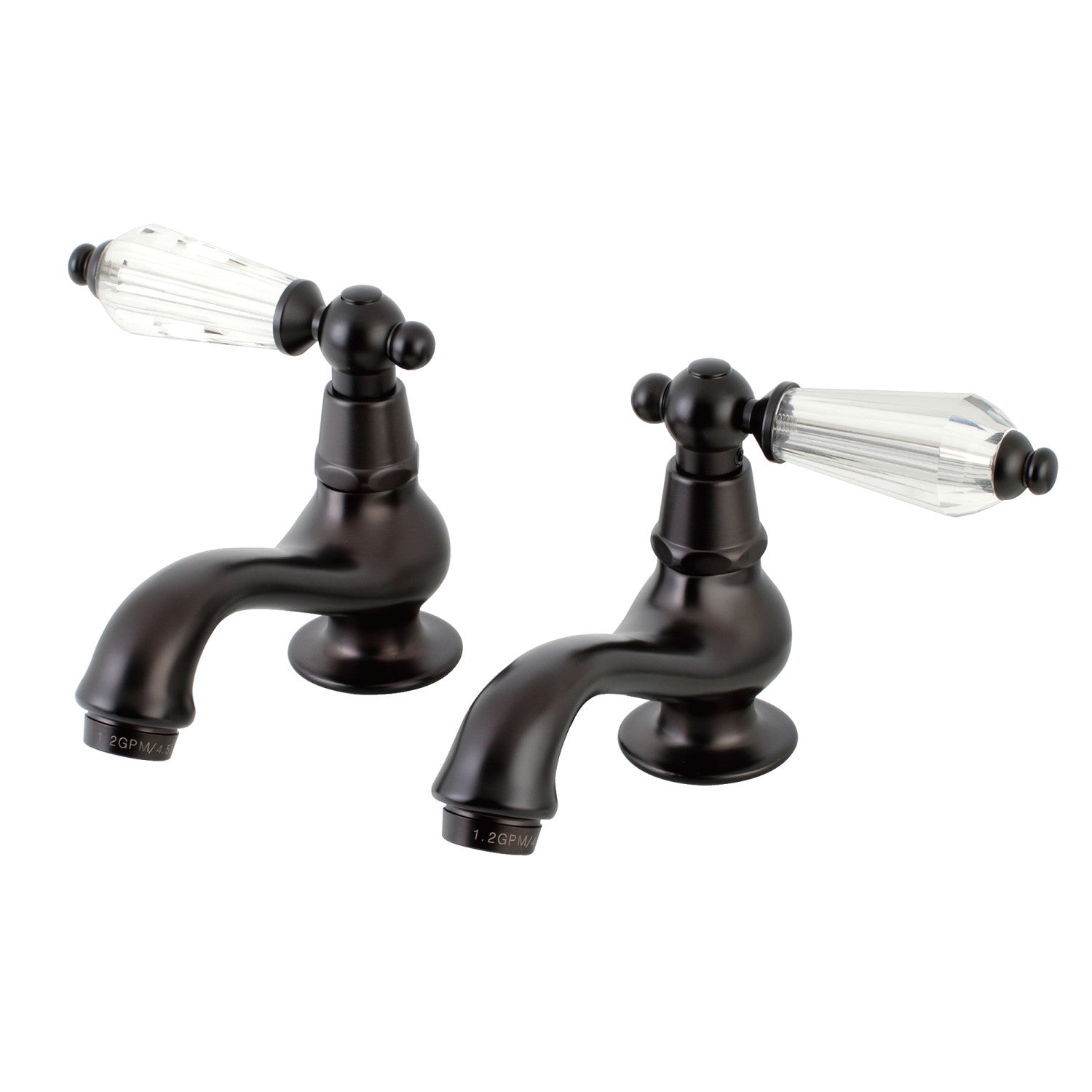 Kingston Heirloom KS1105WLL - Robinet de lavabo à deux poignées Wilshire, bronze huilé