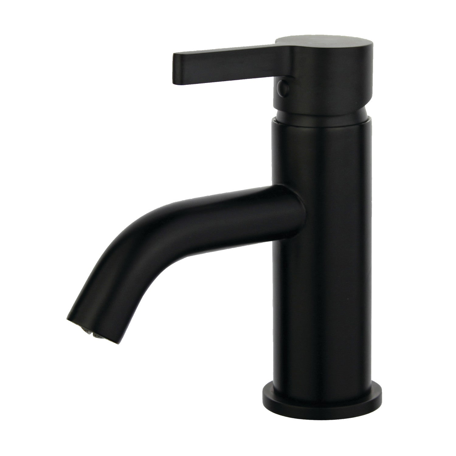 Kingston Sona LS8220CTL - Continental One-Handle 1-Hole Bathroom Faucet with Push Pop-Up Drain, Matte Black