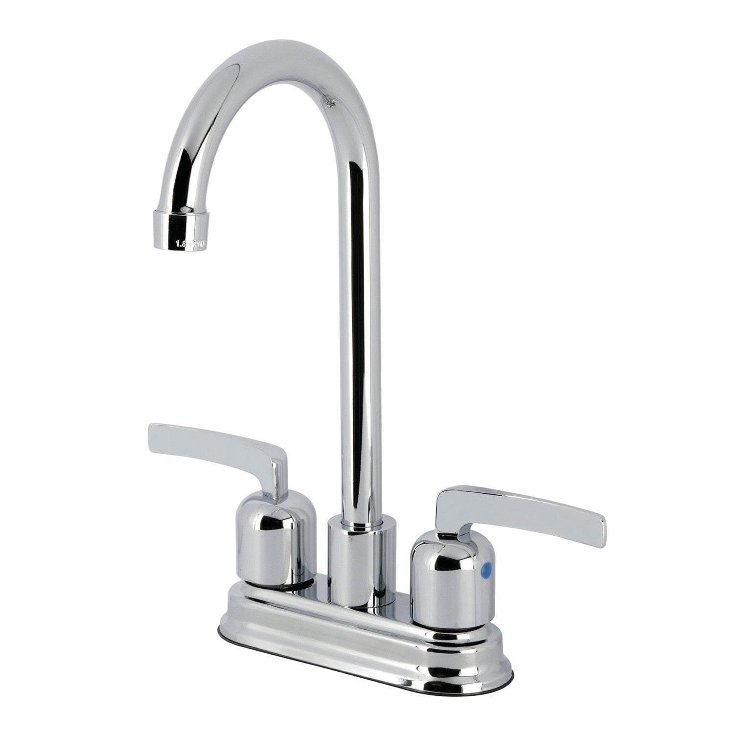 Kingston Tulare FB8491EFL - Robinet à deux poignées Centurion 2 trous pour barre de montage de pont, chrome poli