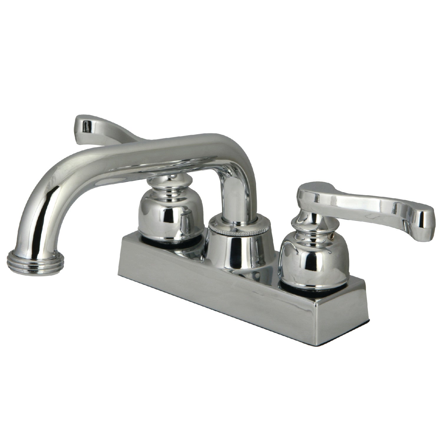 Kingston Tulare KB2471FL Robinet de blanchisserie à double poignée 2 trous, chrome poli