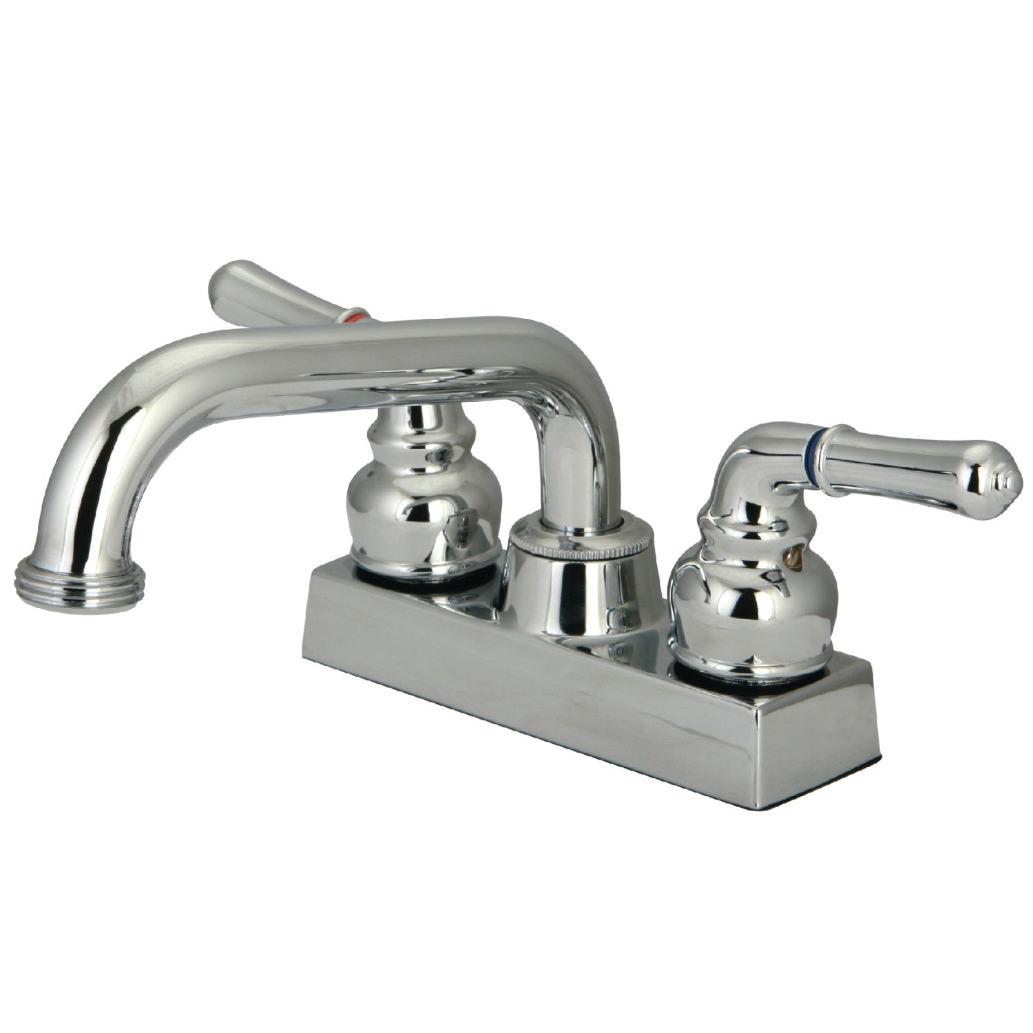 Kingston Tulare KB2471NML Robinet de blanchisserie à double poignée 2 trous, chrome poli