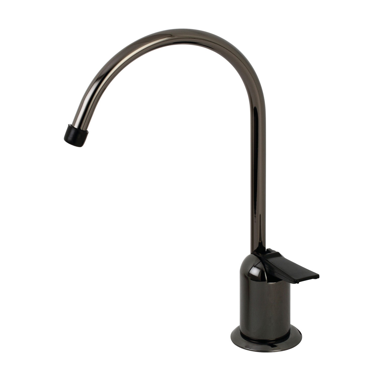 Kingston Water Onyx NK6190 Single-Handle 1-Hole Deck Mount Water Filtration Faucet, Black Stainless Steel