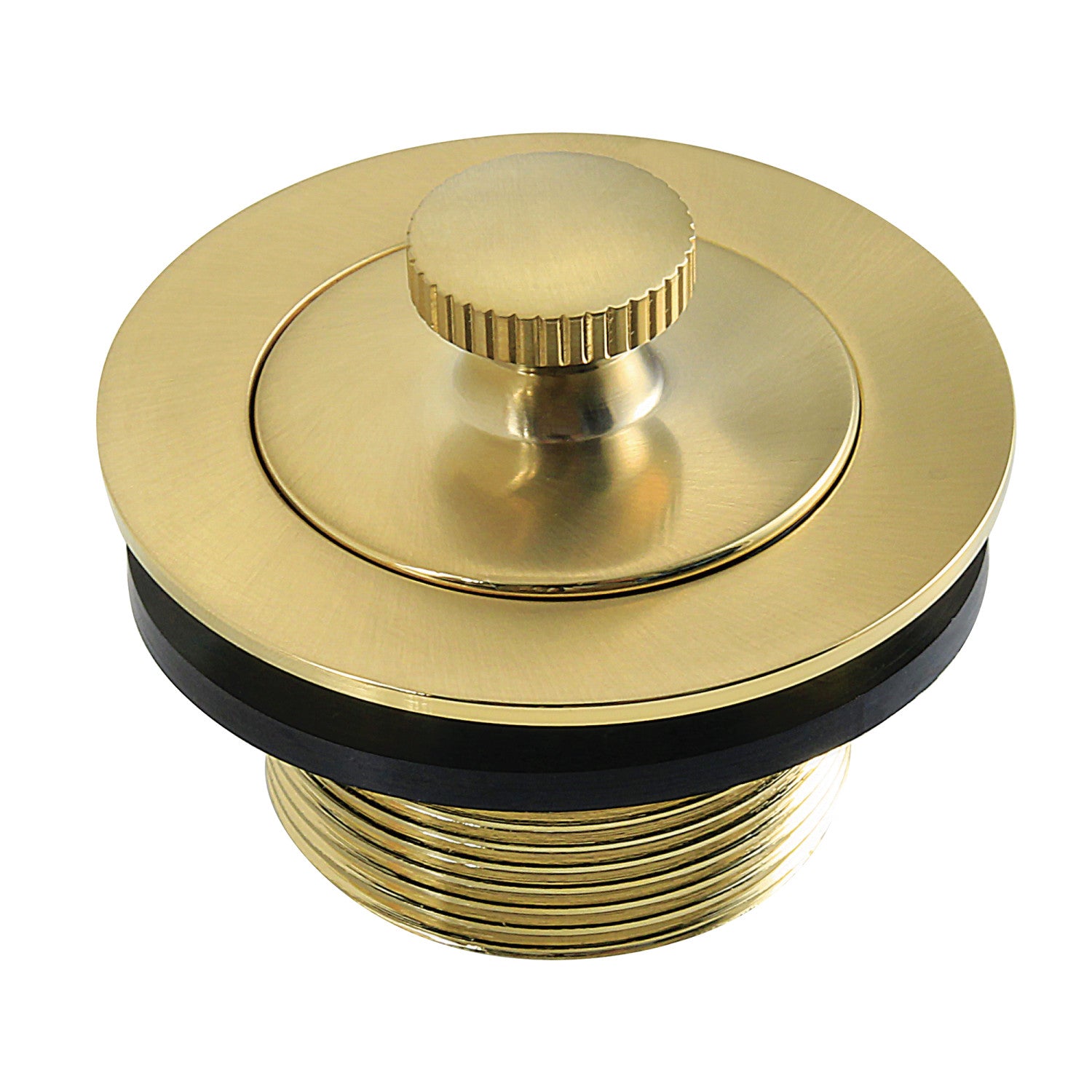 Kingston Heirloom DLT2087 1-1/2-Inch Brass Lift & Lock Bathtub Drain, Brushed Brass