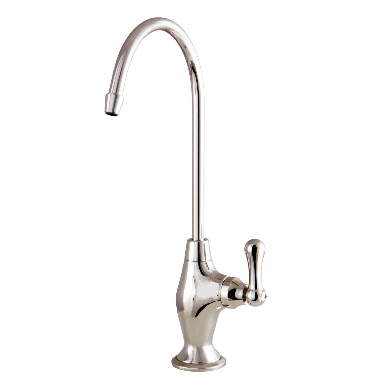 Kingston Heirloom KS3196AL - Restoration Single-Handle 1-Hole Deck Mount Water Filtration Faucet, Polished Nickel