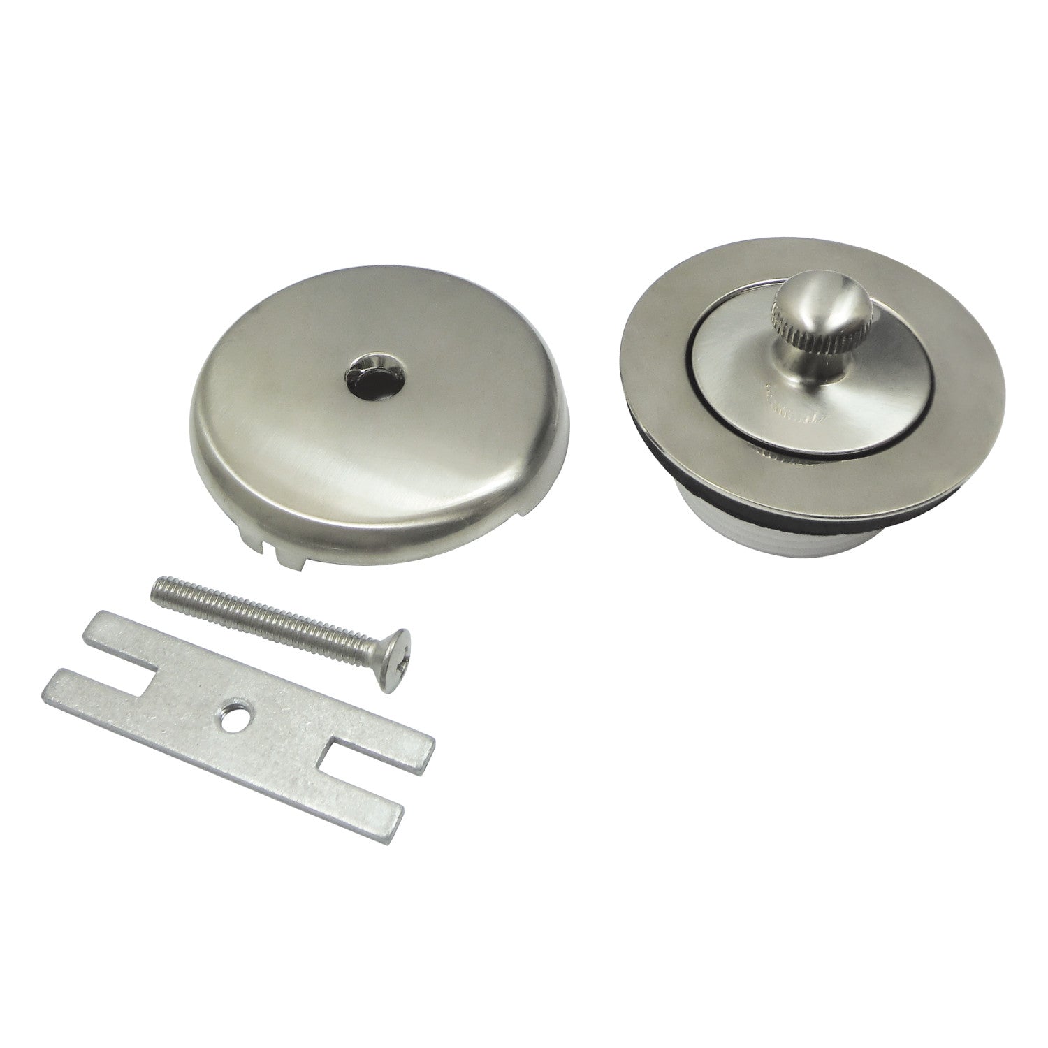 Kingston Heirloom DLT5301A8 - Trimscape Zinc Alloy Lift and Turn Tub Drain Conversion Kit, Brushed Nickel
