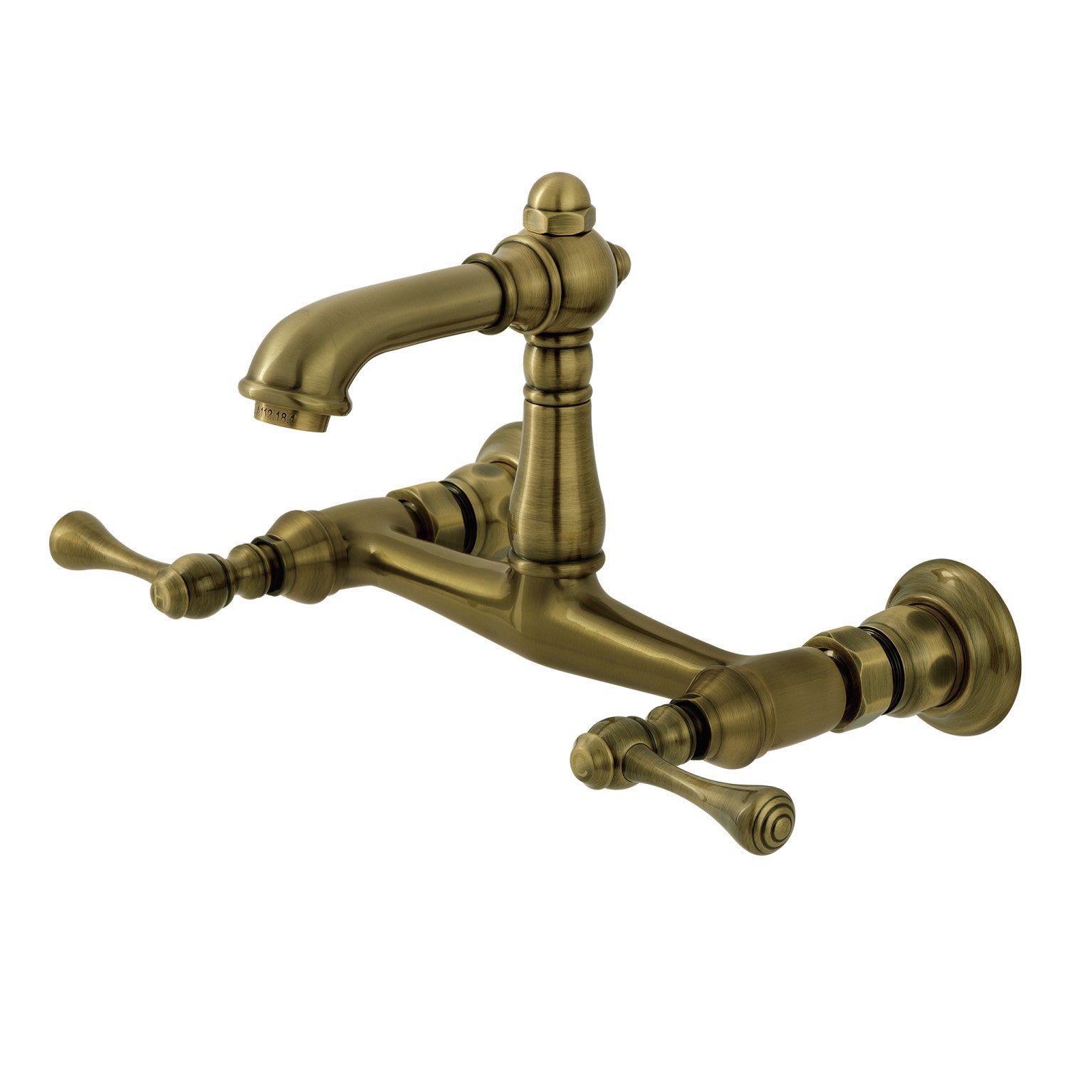 Kingston Heirloom KS7253BL - Robinet de salle de bain double poignée de pays anglais 2 trous, laiton antique