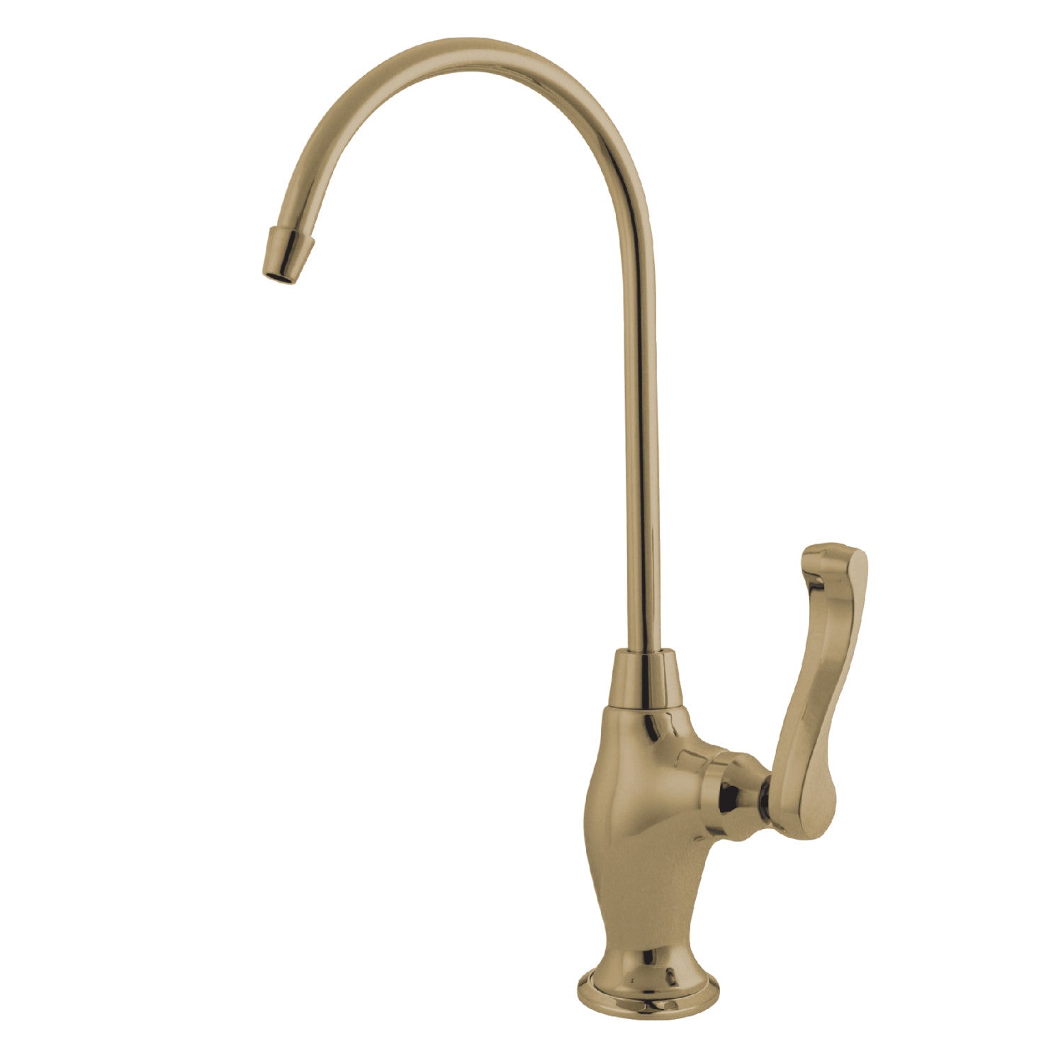 Kingston Tulare KS3192FL - Robinet de filtration d'eau à une poignée Royale 1 trou, laiton poli