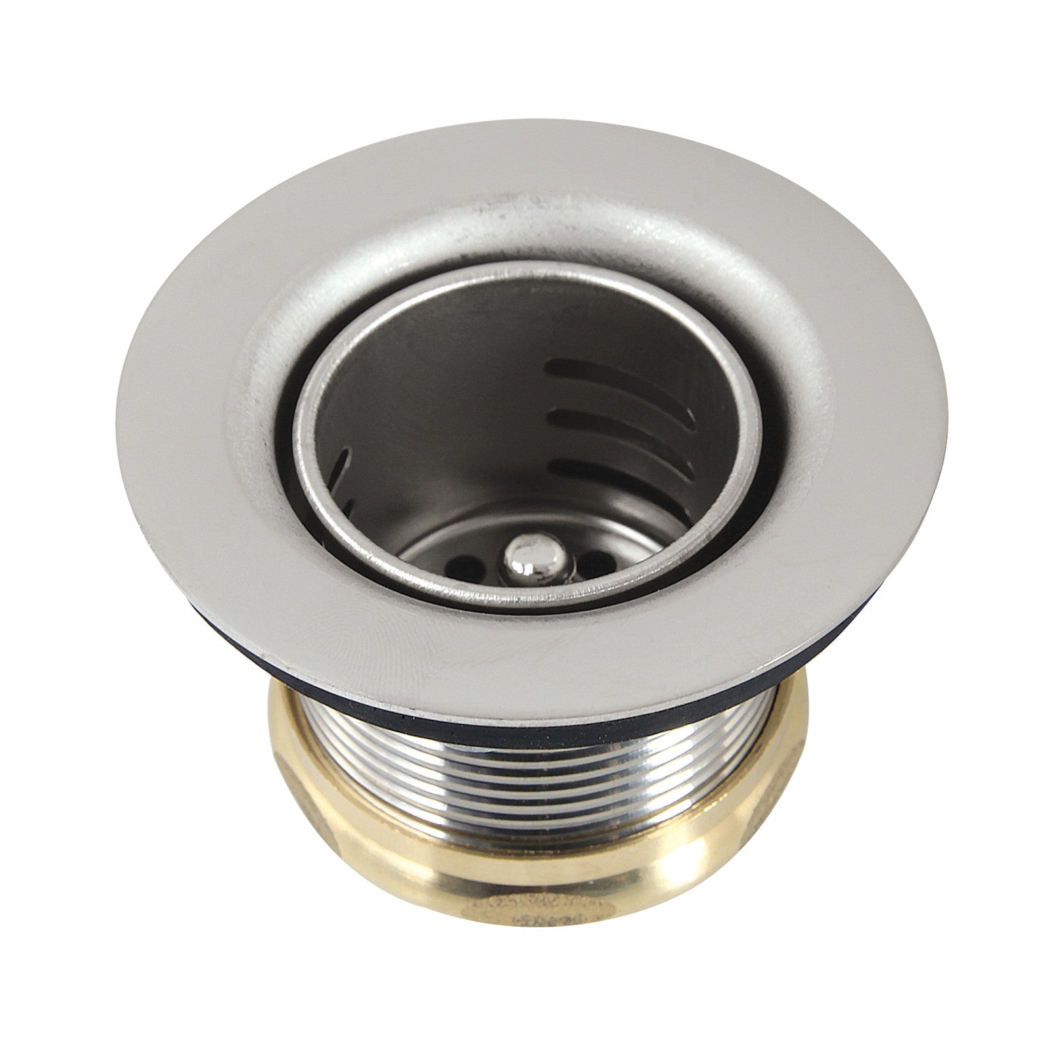 Kingston Portland K451BPN Stainless Steel Bar Sink Basket Strainer, Polished Nickel