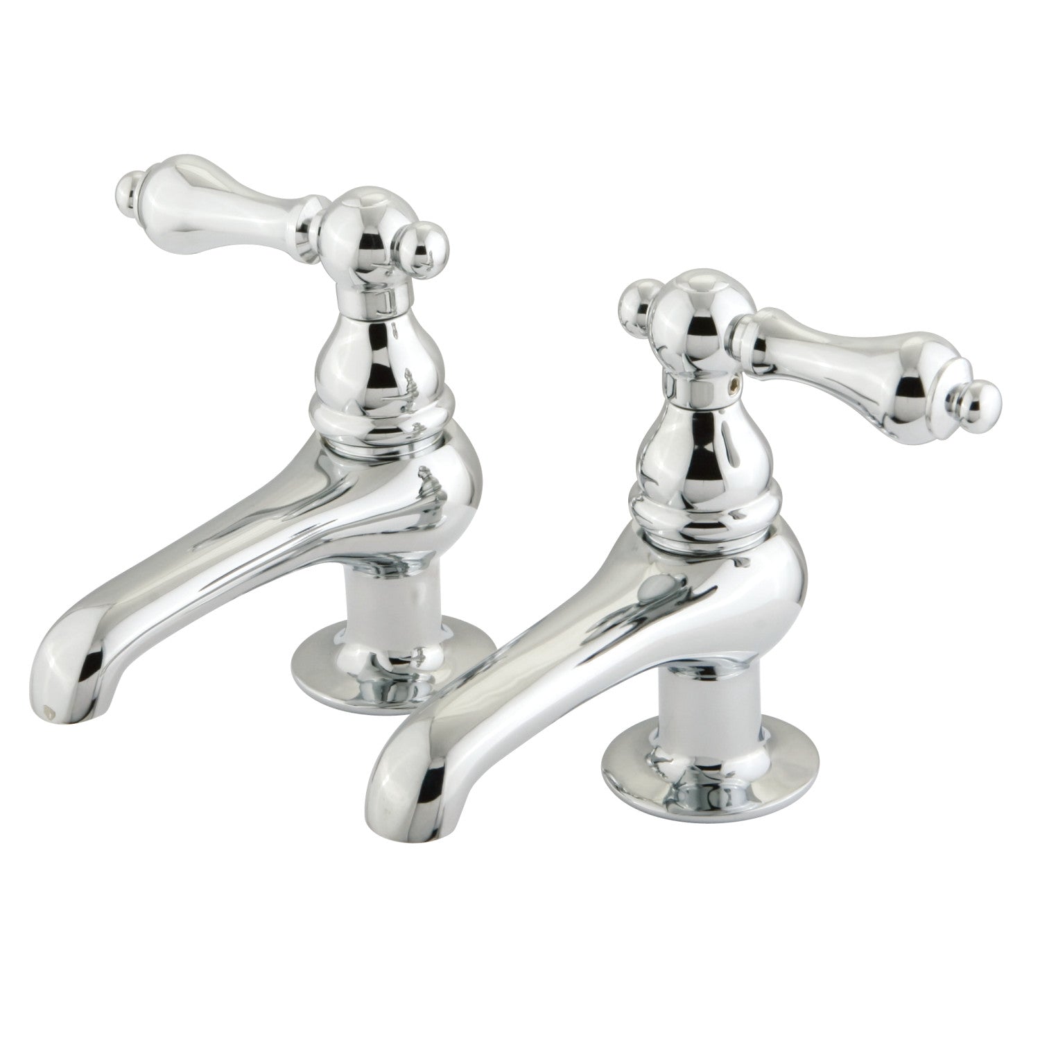 Kingston Heirloom CC2L1 - Robinet de robinet de bassin à deux poignées Vintage, chrome poli