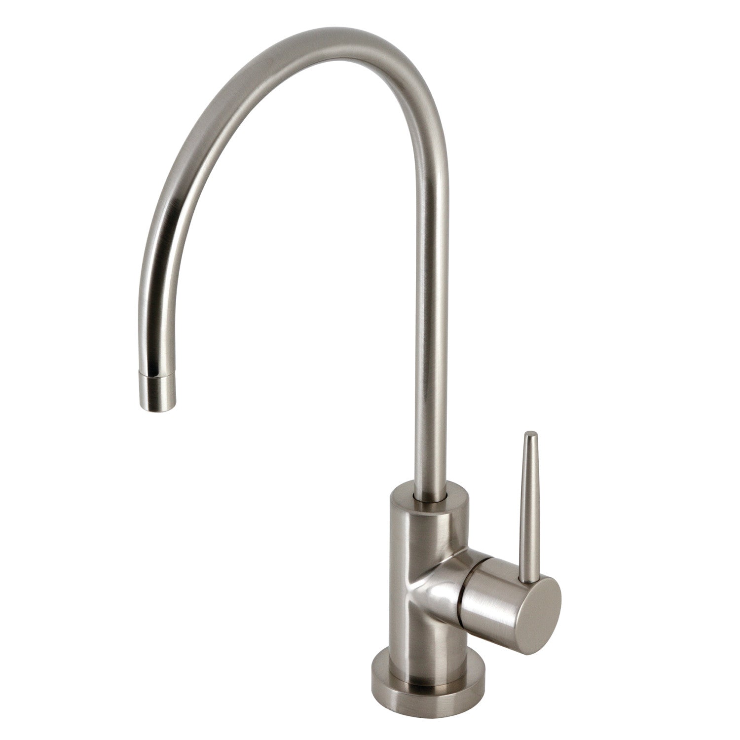 Kingston Sona KS8198NYL - Robinet de filtration d'eau de montage de plate-forme de Kingston 1 trou, nickel brossé