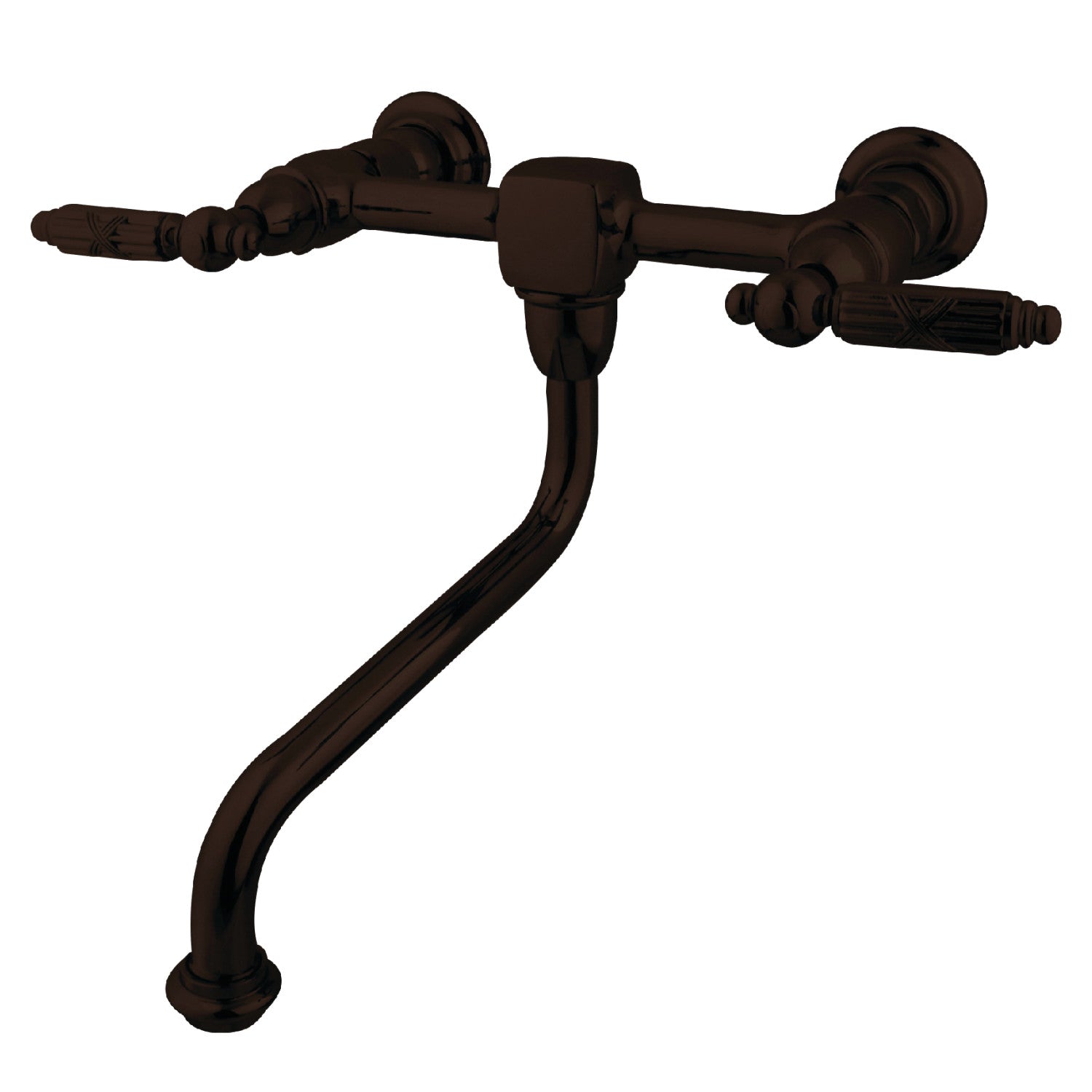 Kingston Heirloom KS1215GL - Robinet de salle de bains à double poignée Heritage 2 trous, bronze huilé