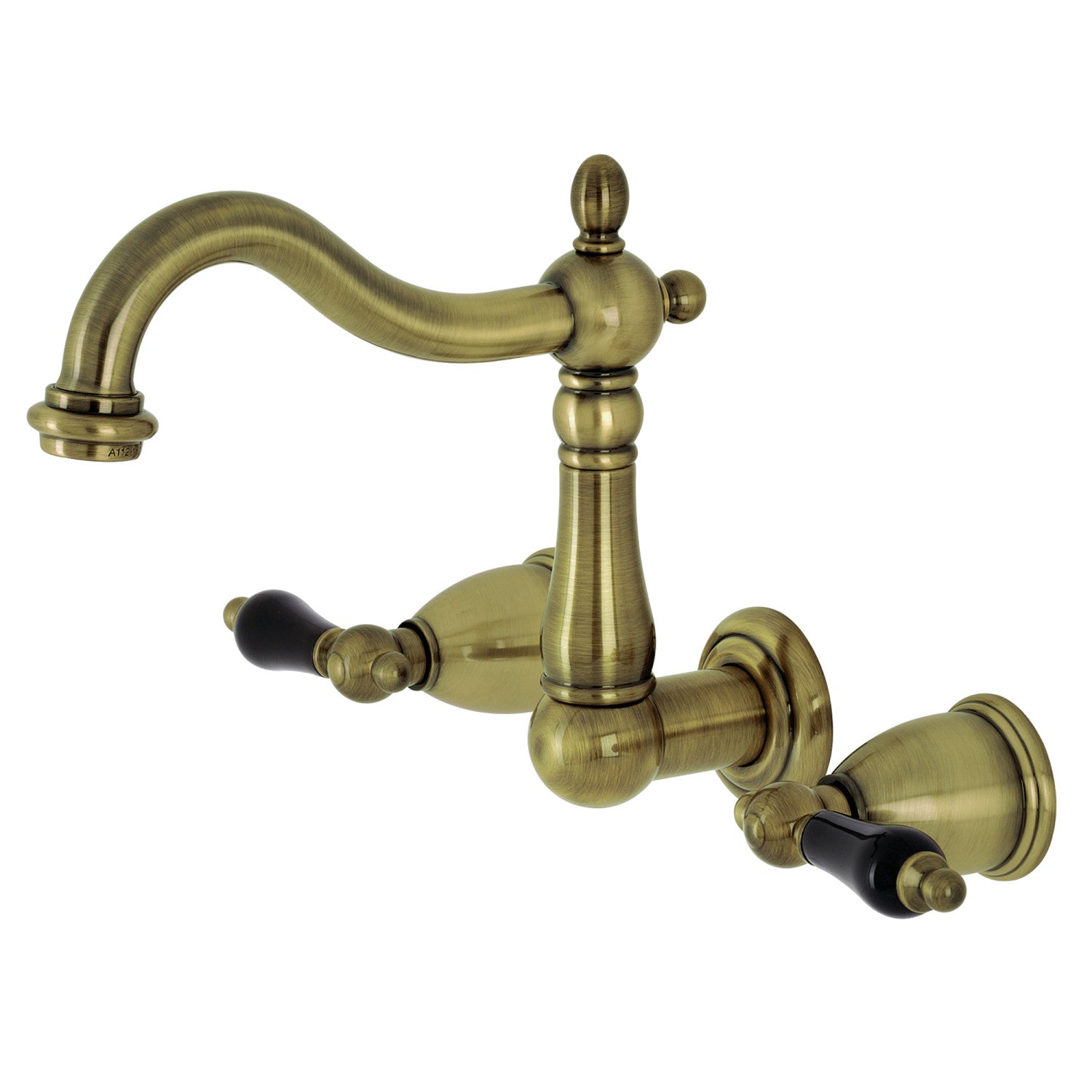 Kingston Heirloom KS1253PKL - Robinet de salle de bain à double poignée 3 trous, laiton antique