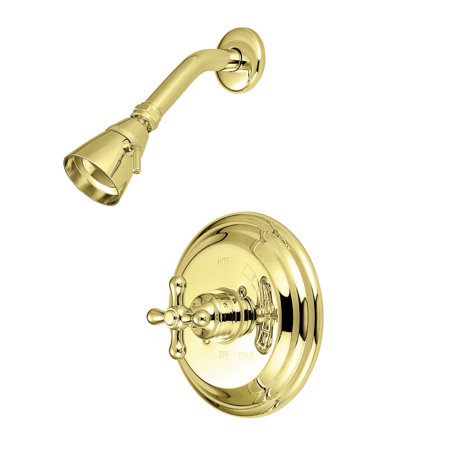 Kingston Heirloom KB3632AXSO - Robinet de douche à simple poignée, laiton poli