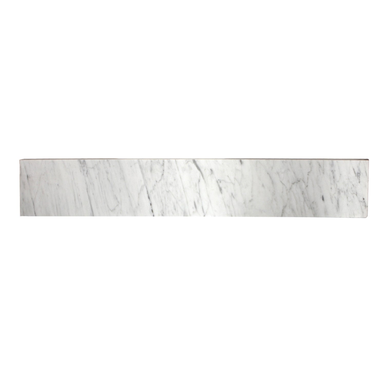 Kingston Templeton KVPB30MBS Marble Vanity Top Backsplash, Carrara White
