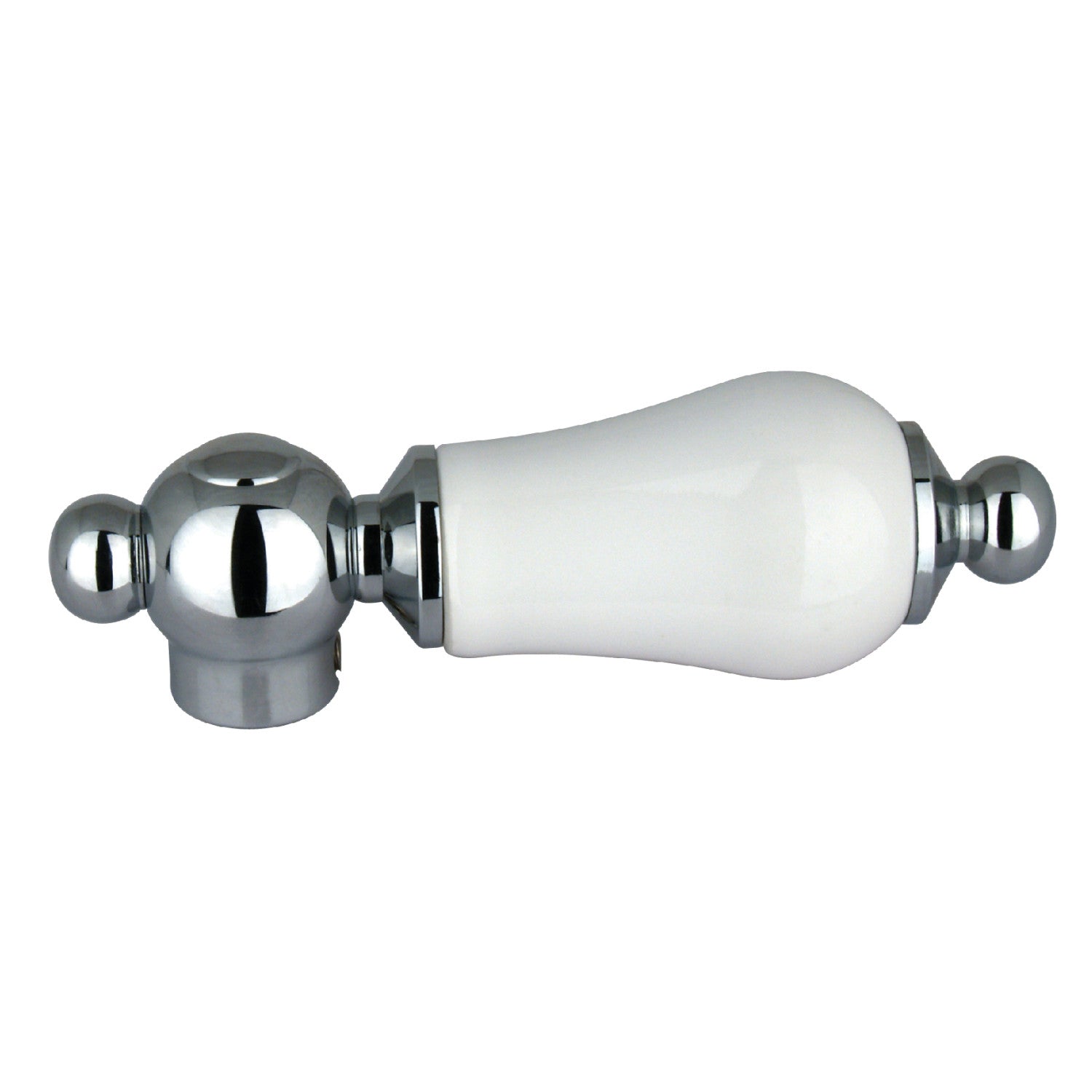 Kingston Vintage CCCL1 Porcelain Lever Handle, Polished Chrome