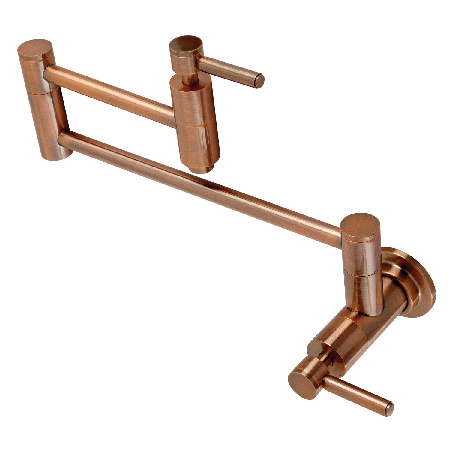 Kingston Sona KS810DLAC - Concord 1 trou Robinet de remplissage de pot de montage mural, cuivre antique