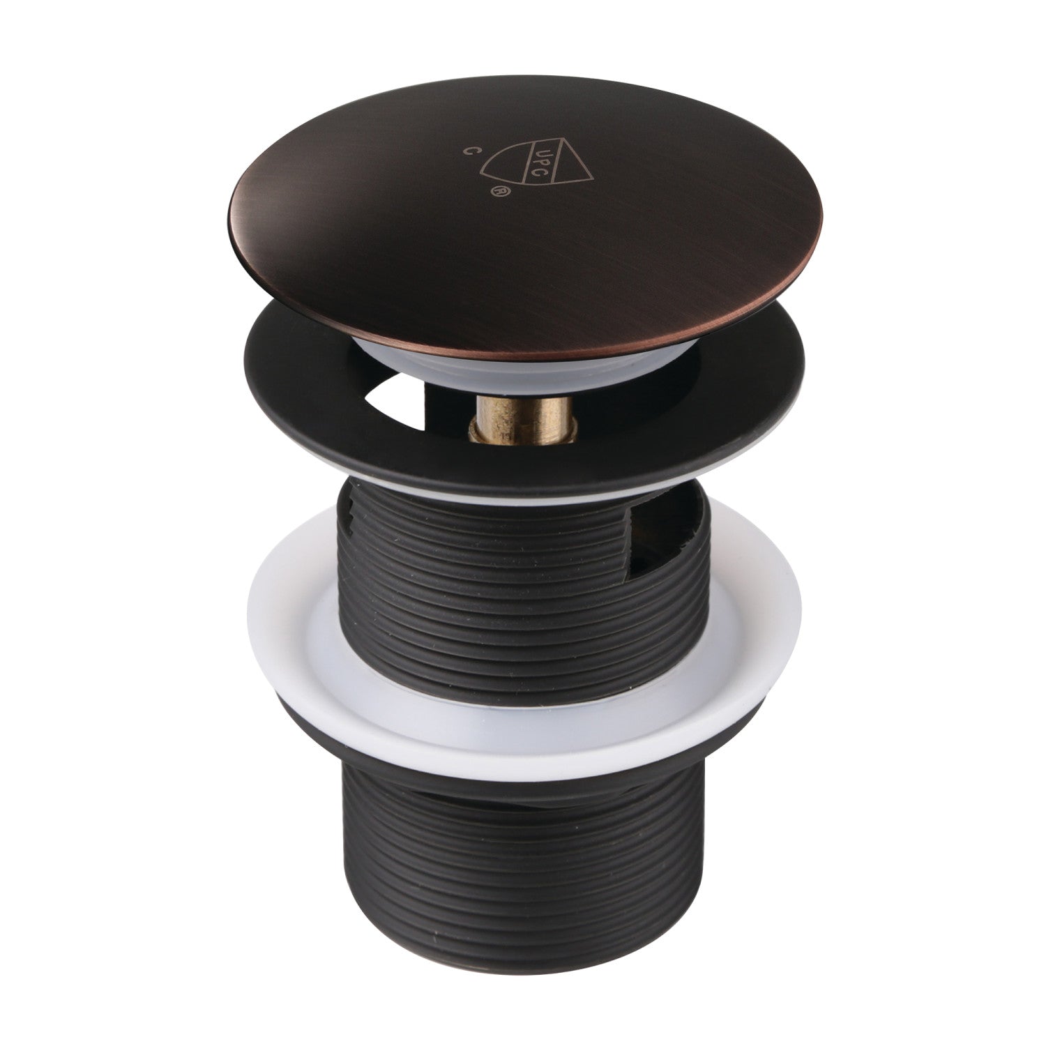 Kingston Sona VTDESHOEORB - Trimscape Brass Toe Touch Tub Drain Shoe with Overflow, Oil Rubbed Bronze