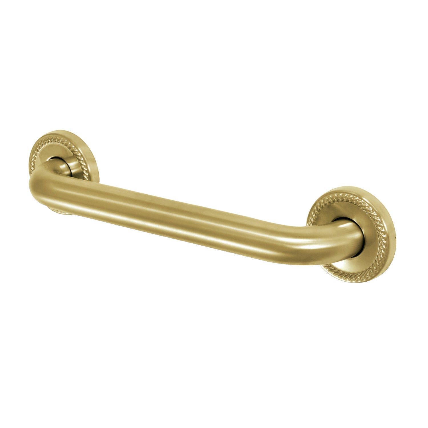 Kingston Heirloom DR814127 - Laurel 12-Inch x 1-1/4-Inch O.D. Brass ADA Grab Bar, Brushed Brass