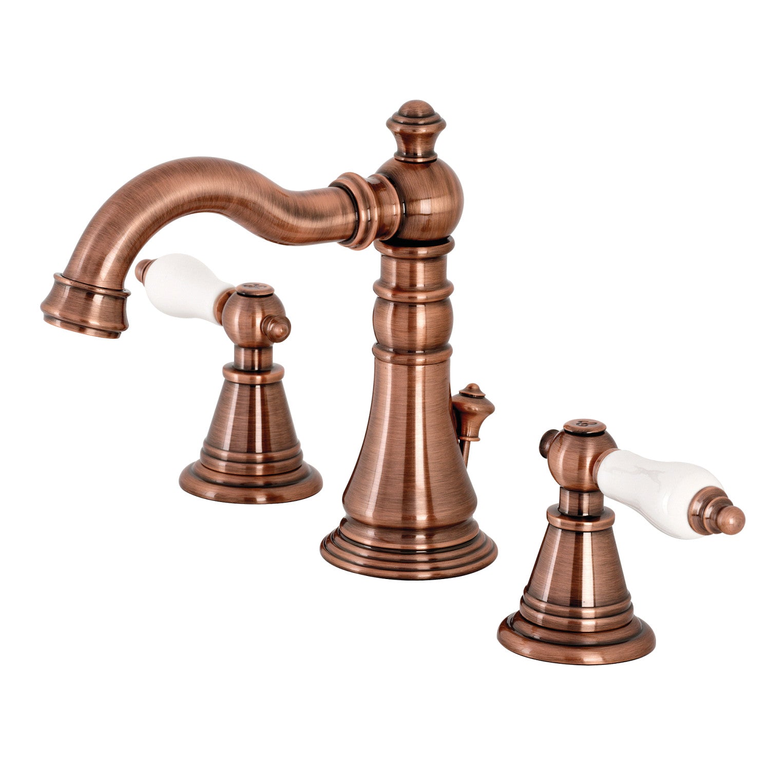 Kingston Heirloom FSC197PLAC - Robinet de salle de bain à deux poignées classique anglais 3 trous