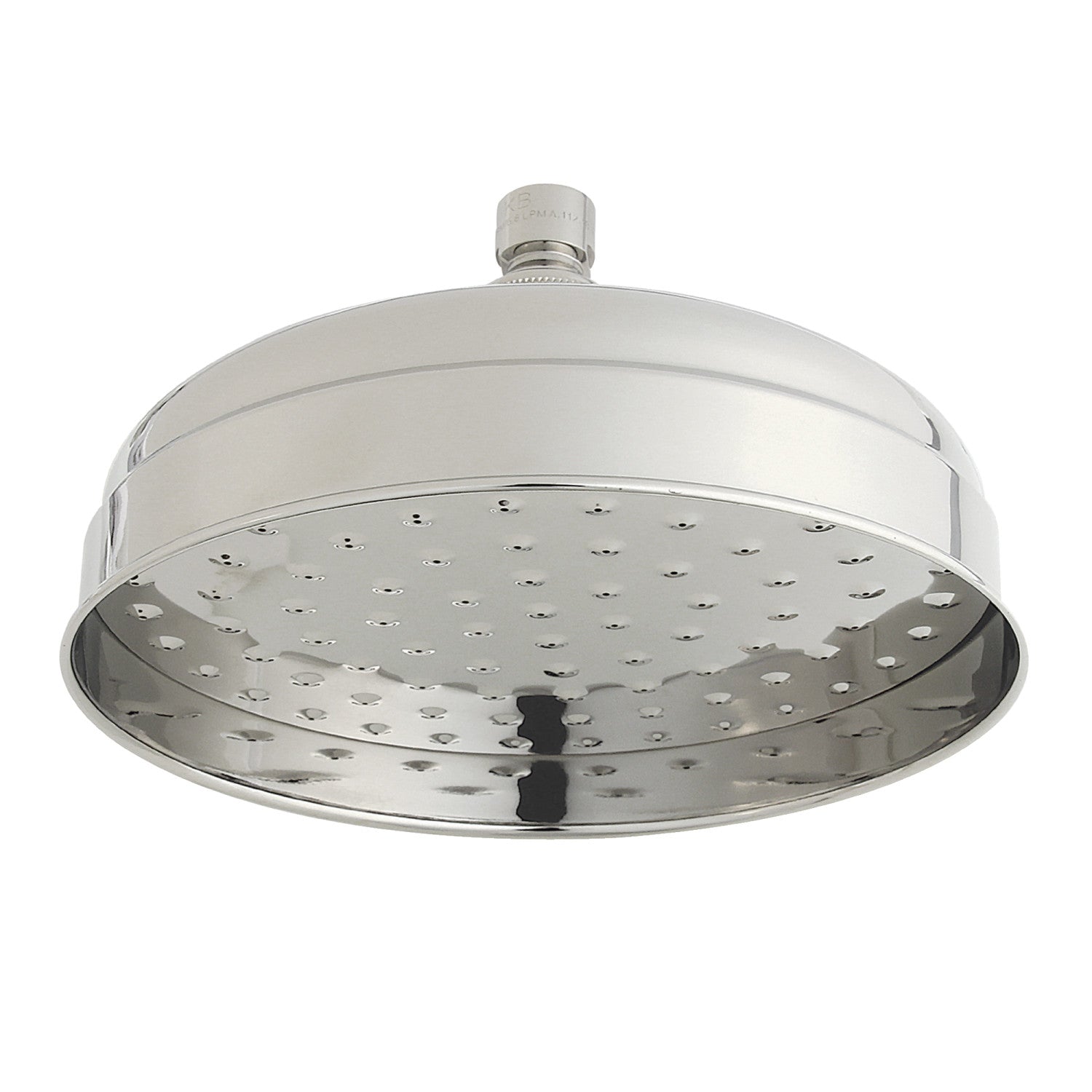 Kingston Heirloom K124A6 - Victorian 8-Inch Round Raindrop Brass Shower Head, Polished Nickel