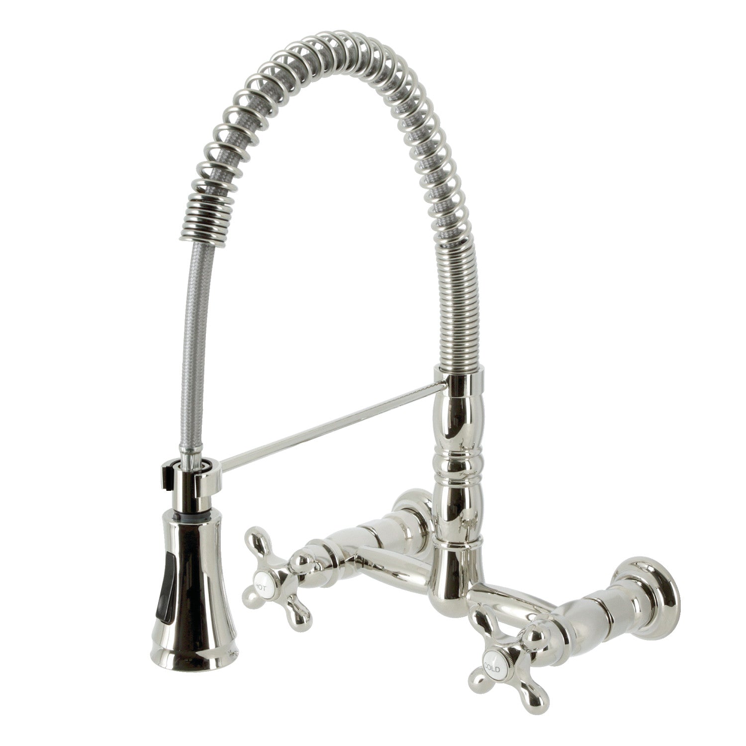 Kingston Tulare GS1246AX - Robinet de cuisine à double poignée Heritage 2 trous